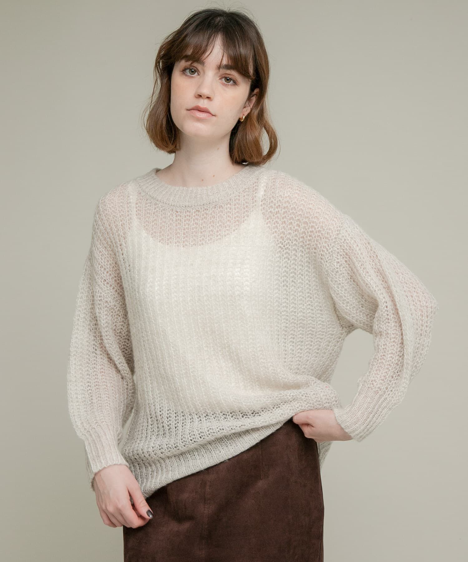 Sonny Label 「『WEB/一部店舗限定』ヘアリーローゲージニット」|ニット・セーター|