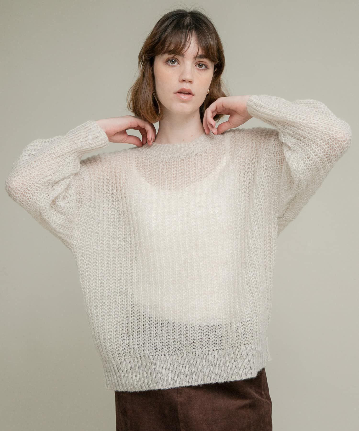 Sonny Label 「『WEB/一部店舗限定』ヘアリーローゲージニット」|ニット・セーター|