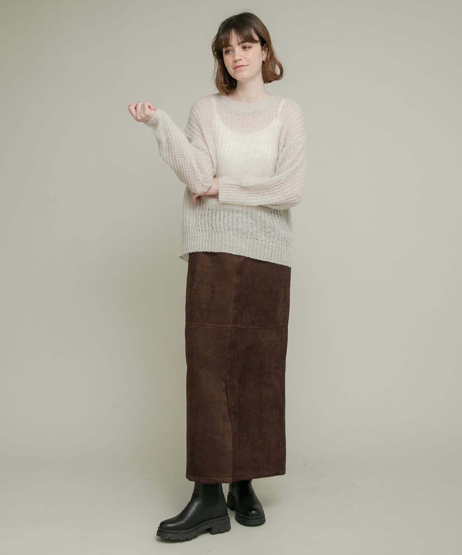 Sonny Label 「『WEB/一部店舗限定』ヘアリーローゲージニット」|ニット・セーター|