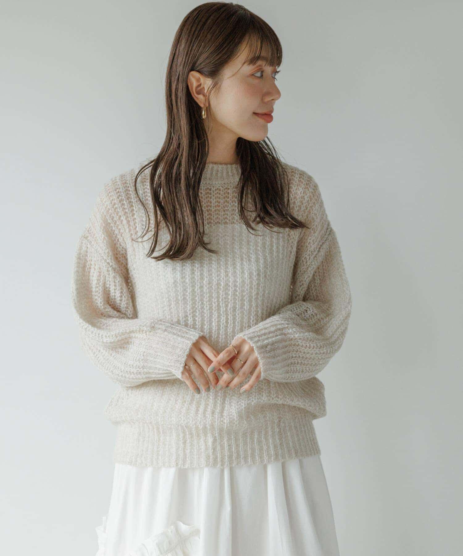 Sonny Label 「『WEB/一部店舗限定』ヘアリーローゲージニット」|ニット・セーター|