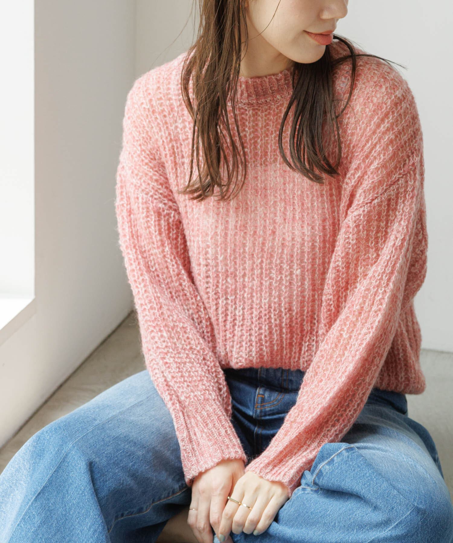 Sonny Label 「『WEB/一部店舗限定』ヘアリーローゲージニット」|ニット・セーター|