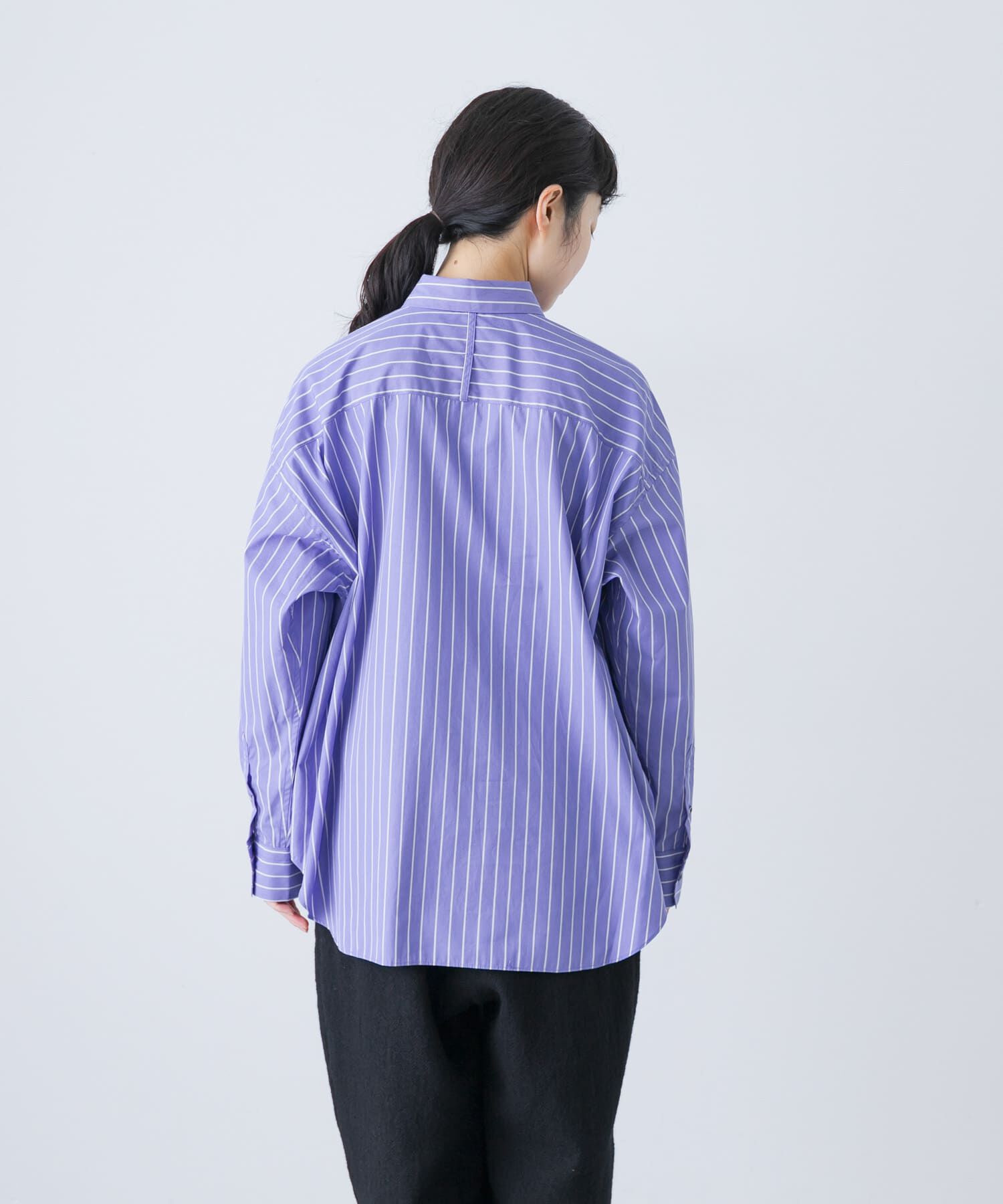 かぐれ「コットンストライプレギュラーシャツ」|シャツ・ブラウス|