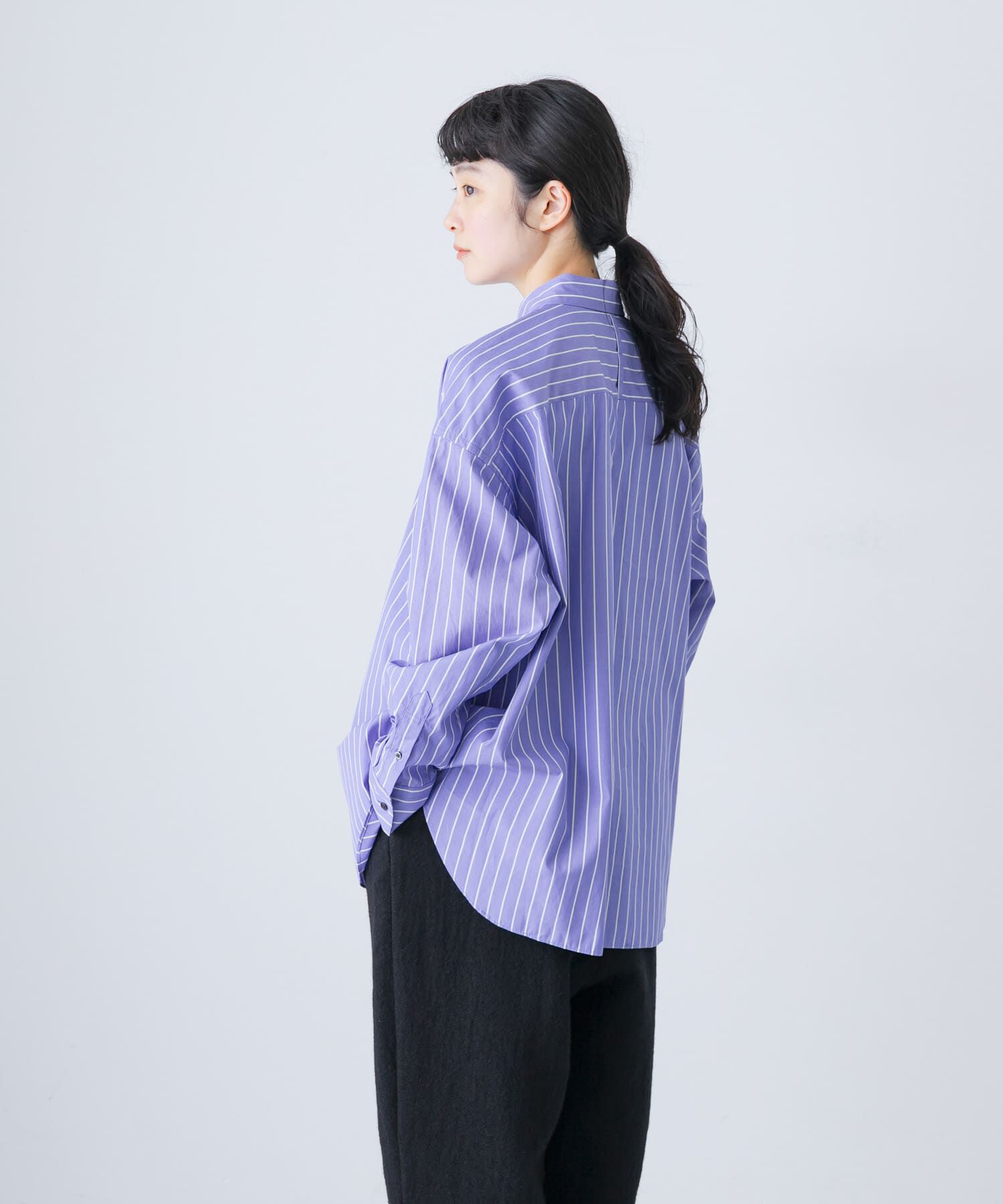 かぐれ「コットンストライプレギュラーシャツ」|シャツ・ブラウス|