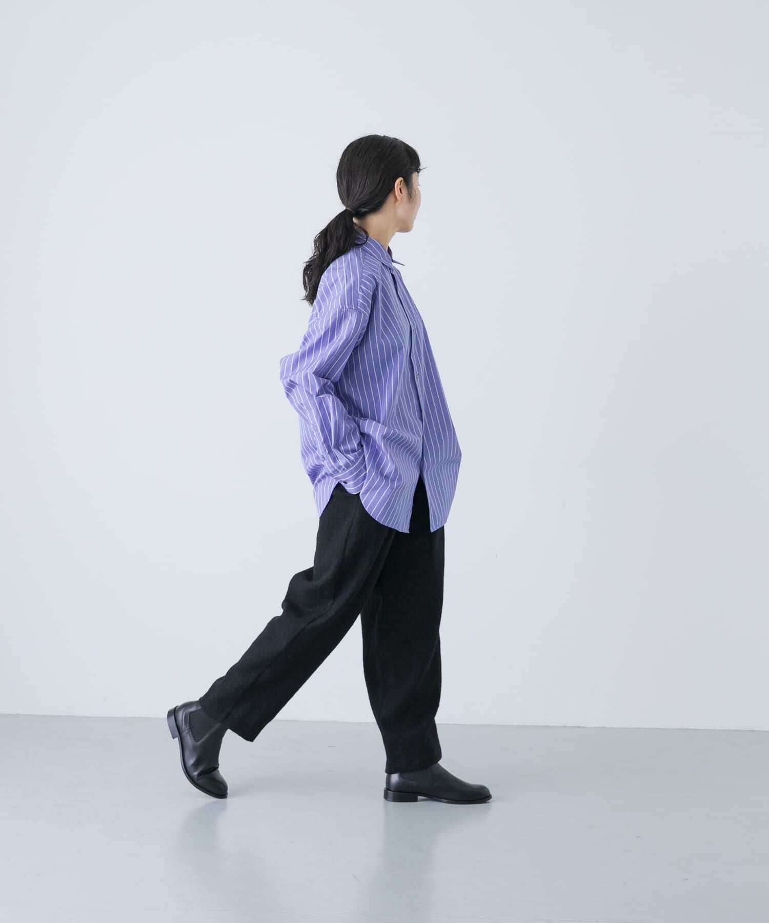 かぐれ「コットンストライプレギュラーシャツ」|シャツ・ブラウス|