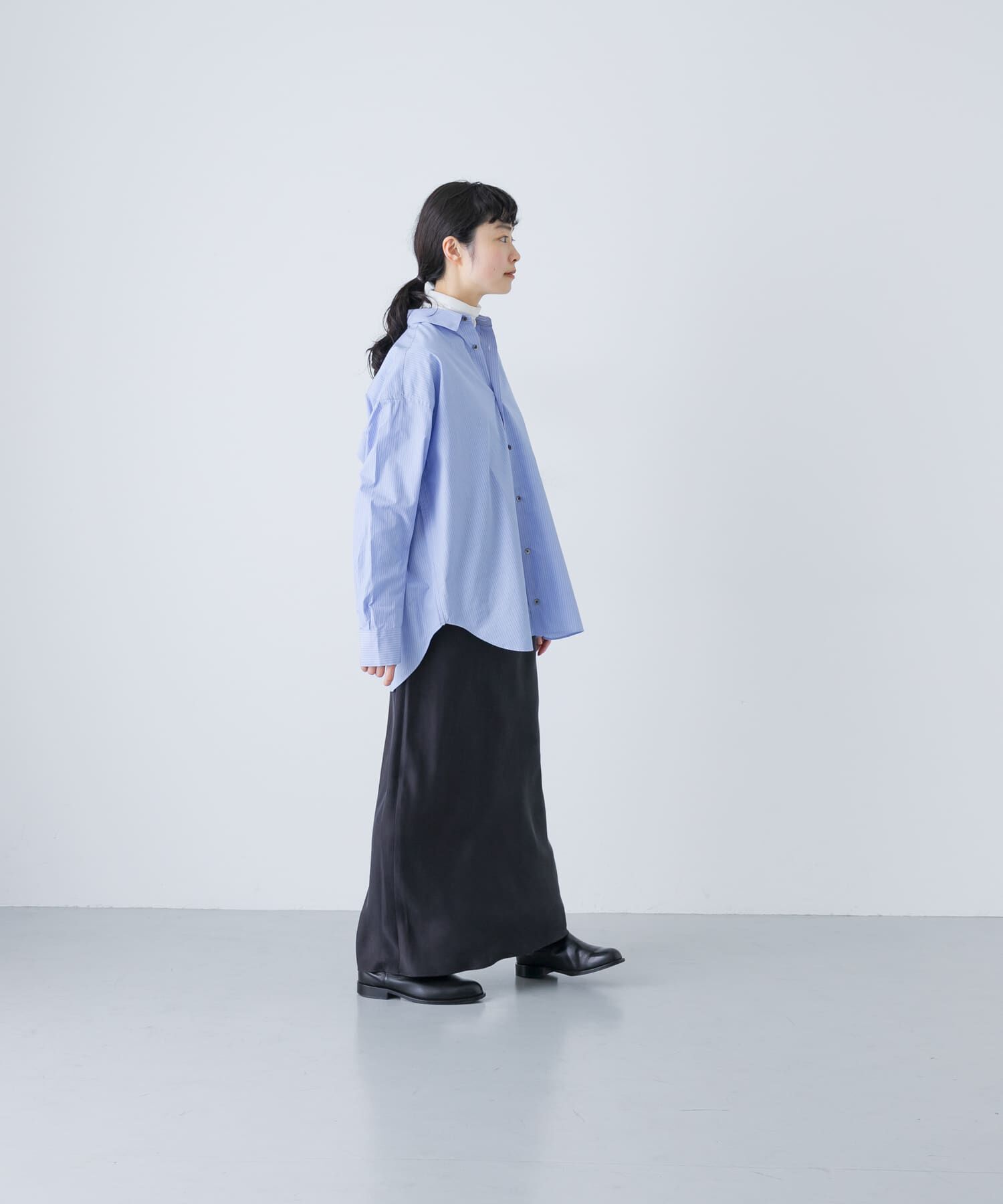 かぐれ「コットンストライプレギュラーシャツ」|シャツ・ブラウス|