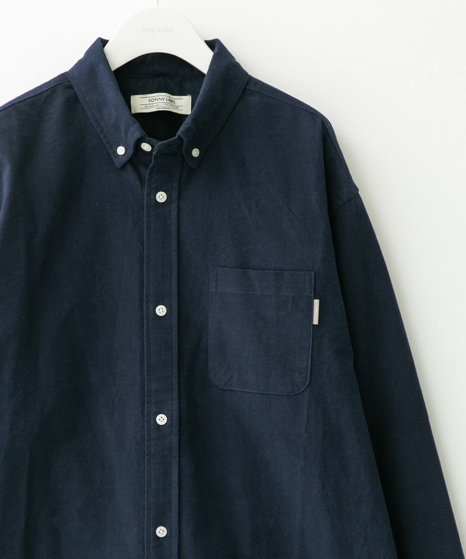 Sonny Label 「シャギーオックスボタンダウンシャツ」|シャツ・ブラウス|ネイビー