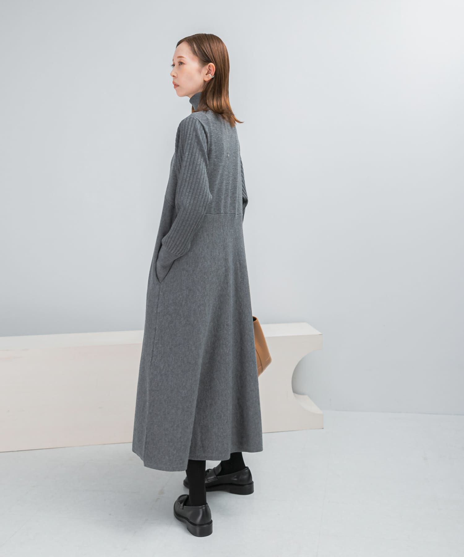 URBAN RESEARCH ROSSO「『WEB限定』『再入荷予定』タートルネックデザインスリーブワンピース」|ワンピース|