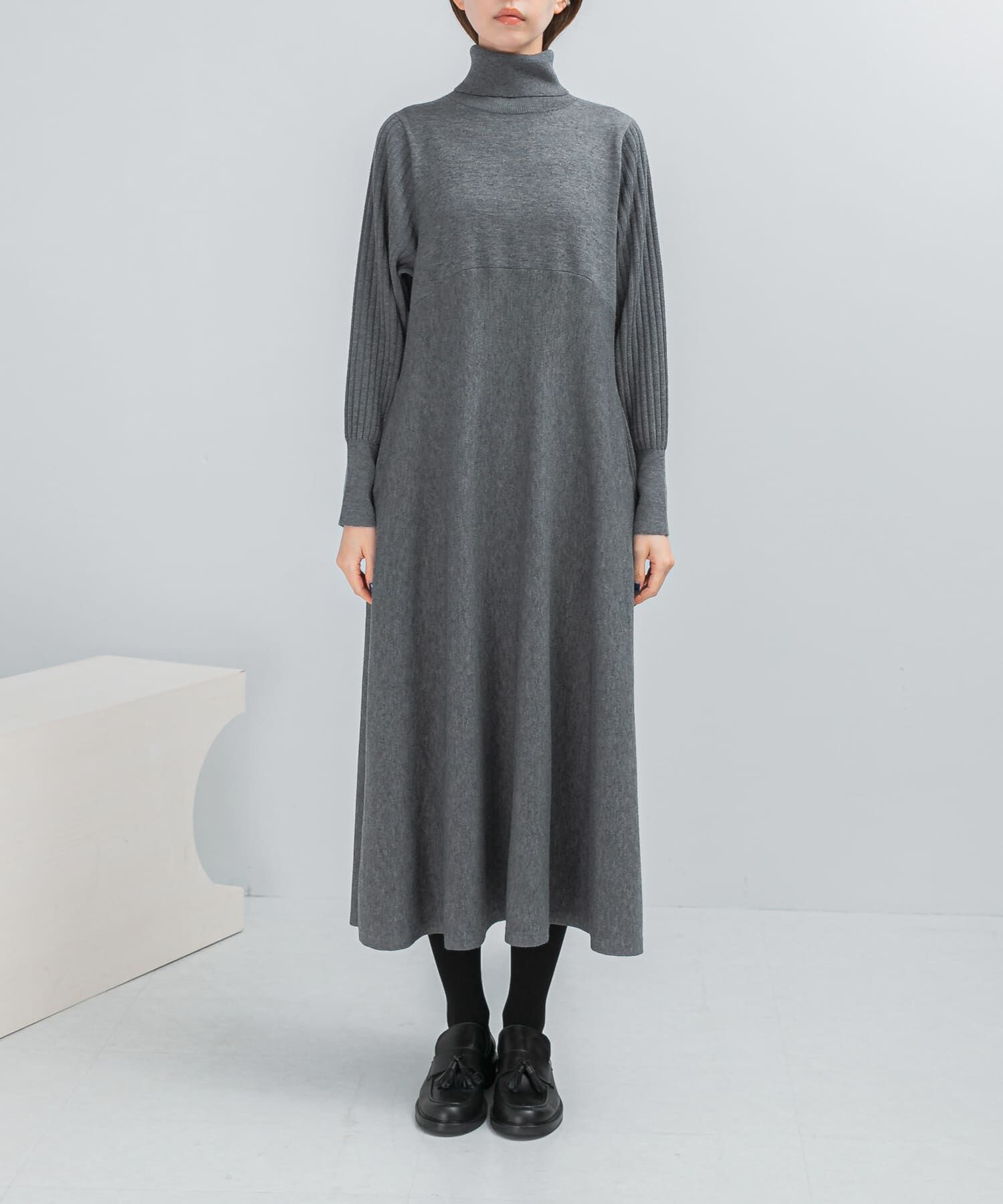 URBAN RESEARCH ROSSO「『WEB限定』『再入荷予定』タートルネックデザインスリーブワンピース」|ワンピース|