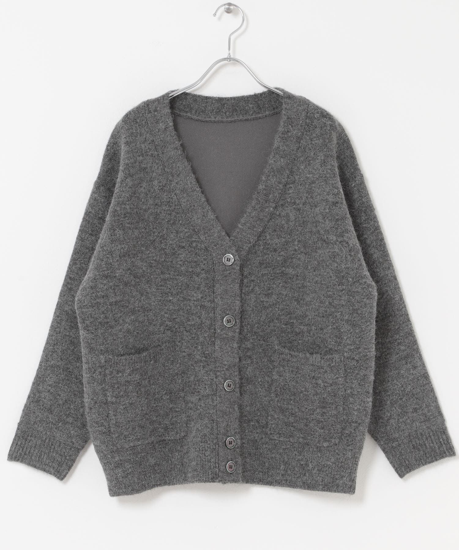 URBAN RESEARCH DOORS「『WEB/一部店舗限定』ダブルフェイスVネックカーディガン」|カーディガン|