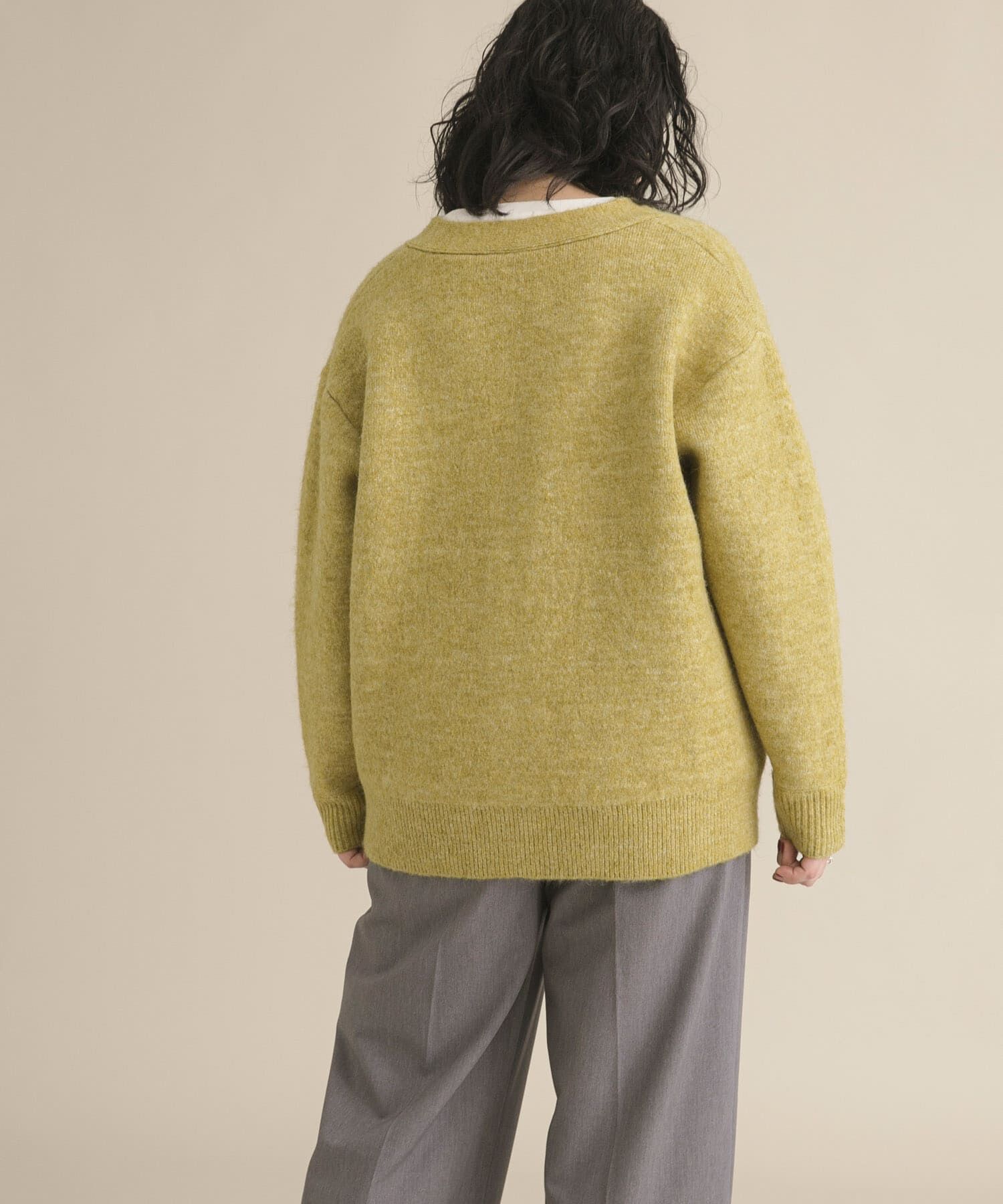 URBAN RESEARCH DOORS「『WEB/一部店舗限定』ダブルフェイスVネックカーディガン」|カーディガン|