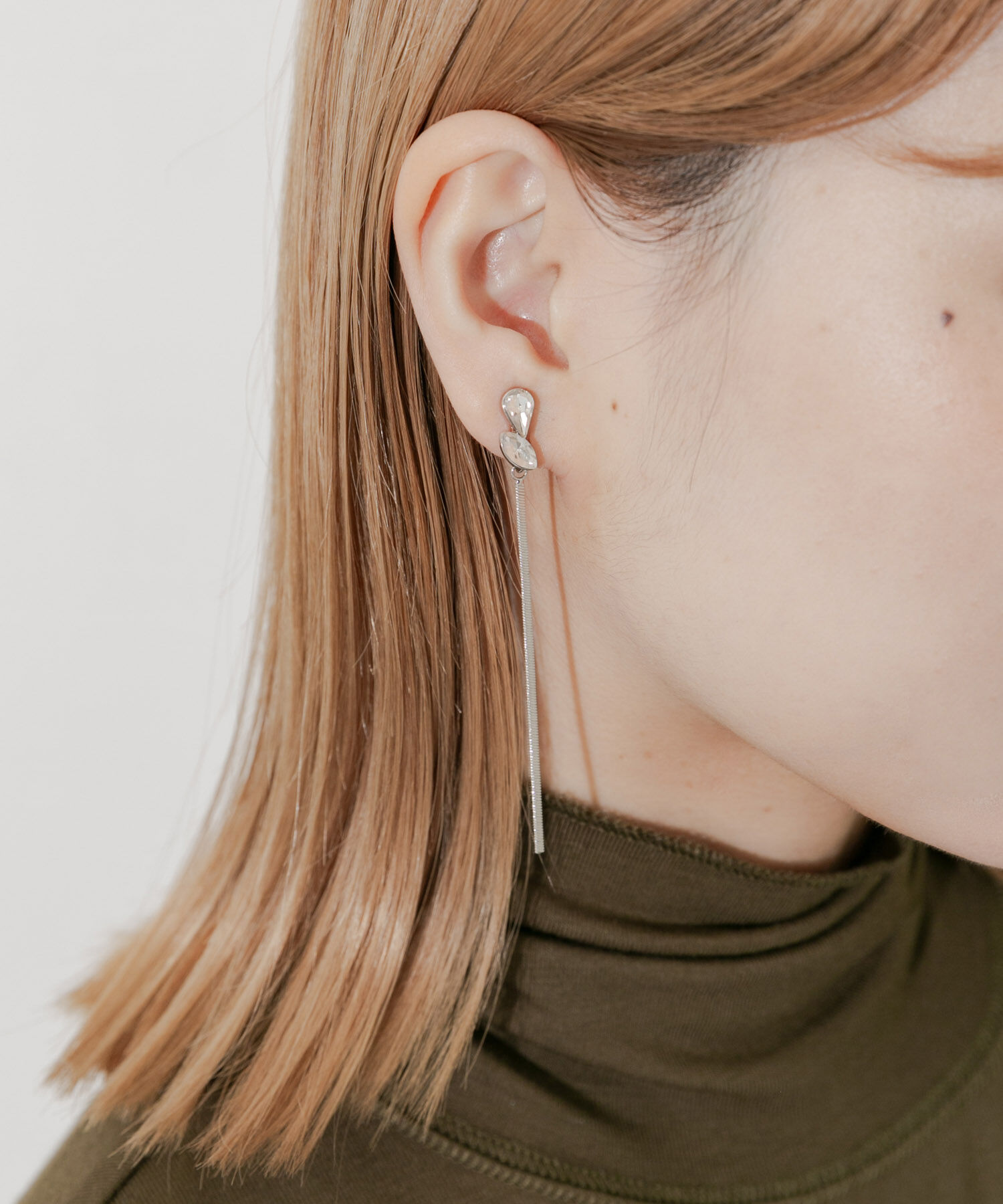 SMELLY「ビジューチェーンイヤリング」|イヤリング|