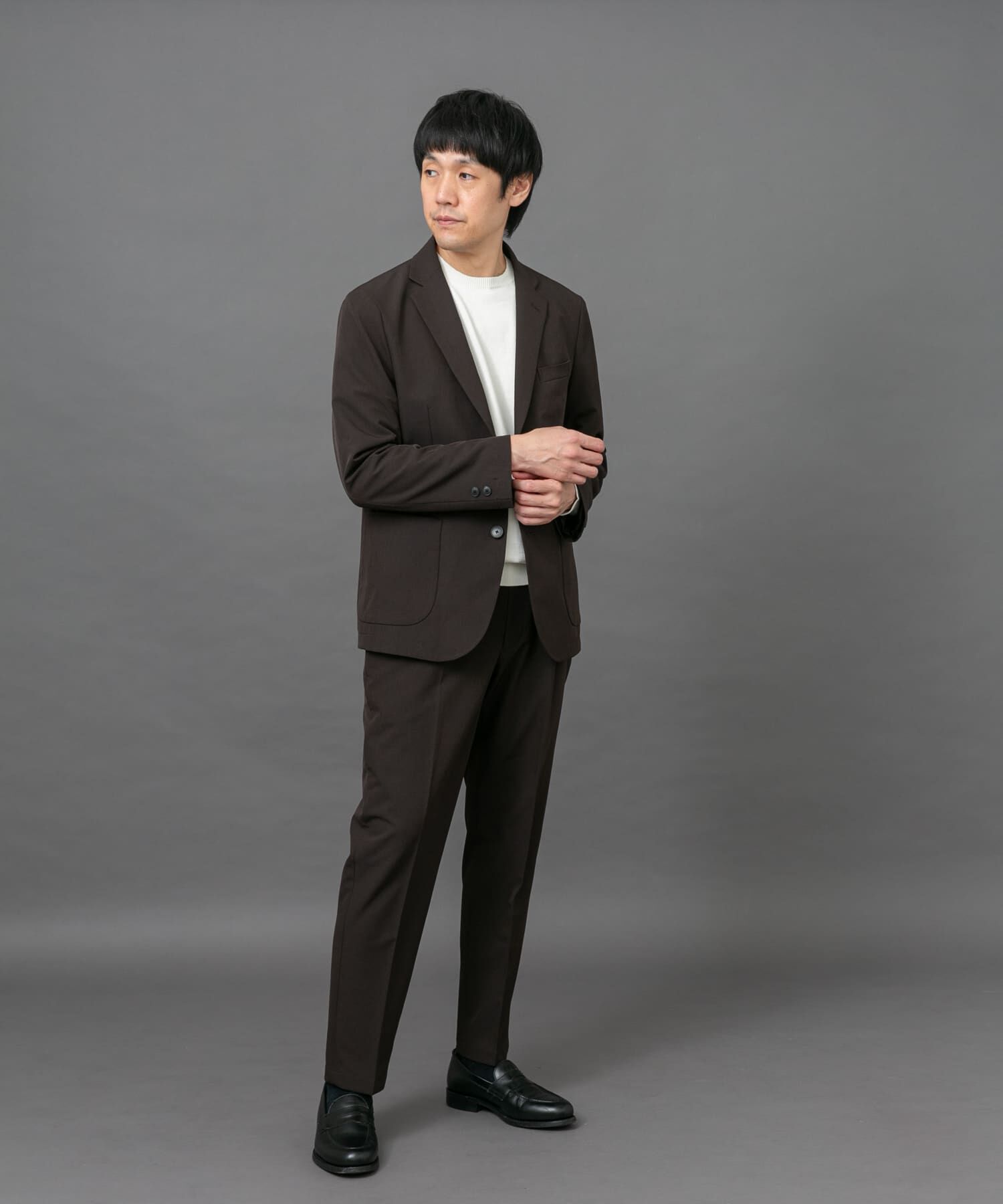 URBAN RESEARCH DOORS「LIFE STYLE TAILOR　4WAYストレッチメランジパンツ」|スラックス|