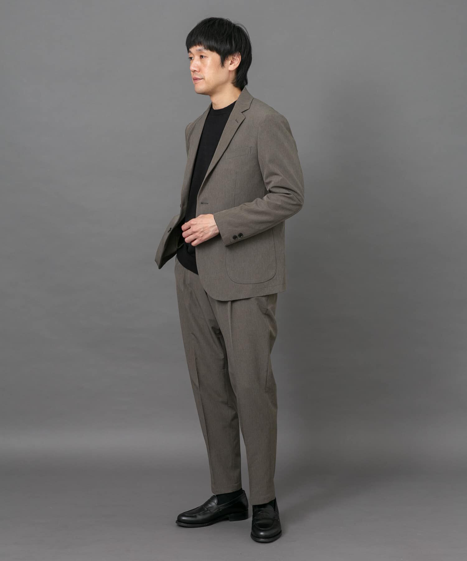 URBAN RESEARCH DOORS「LIFE STYLE TAILOR　4WAYストレッチメランジパンツ」|スラックス|
