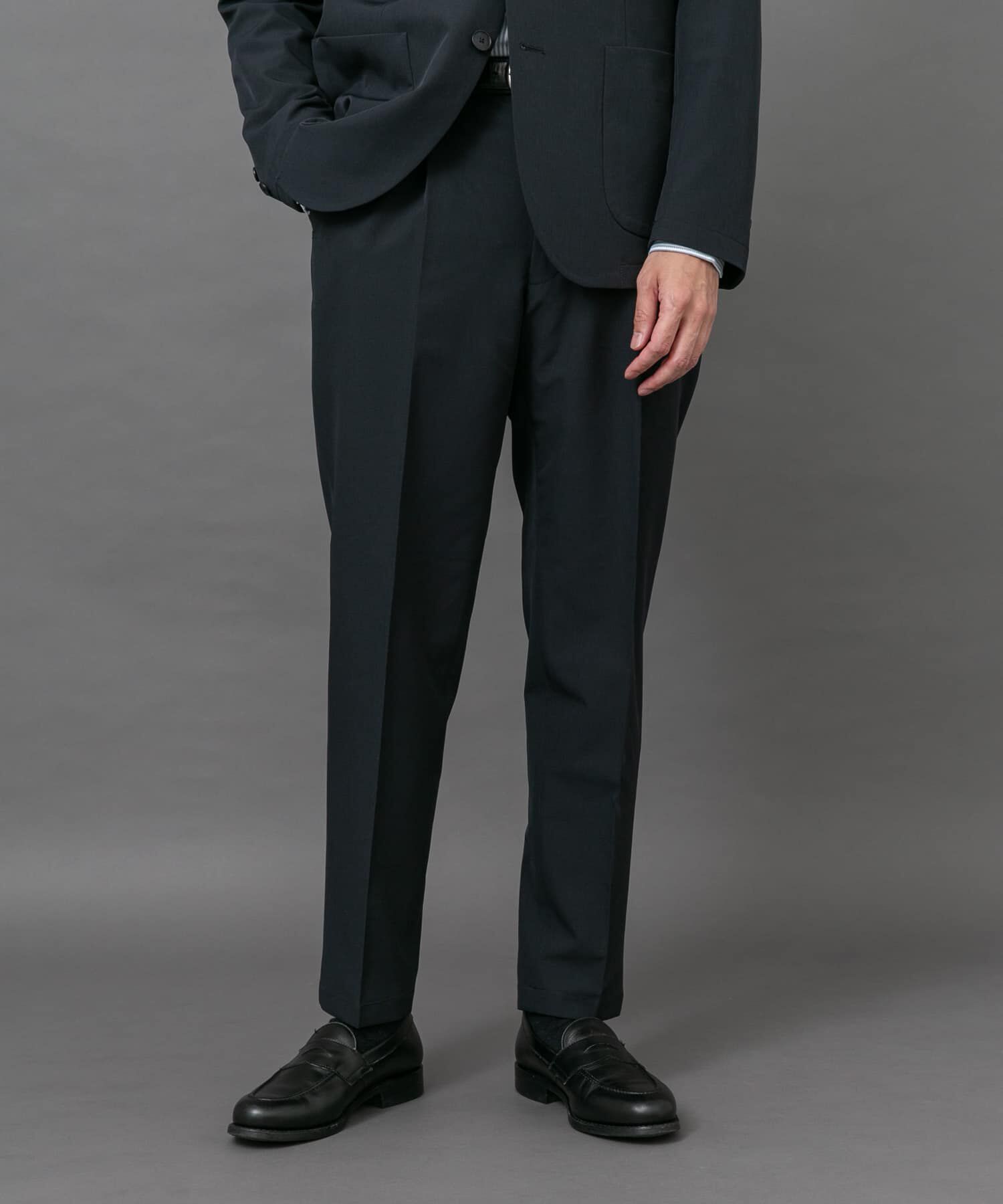 URBAN RESEARCH DOORS「LIFE STYLE TAILOR　4WAYストレッチメランジパンツ」|スラックス|ネイビー