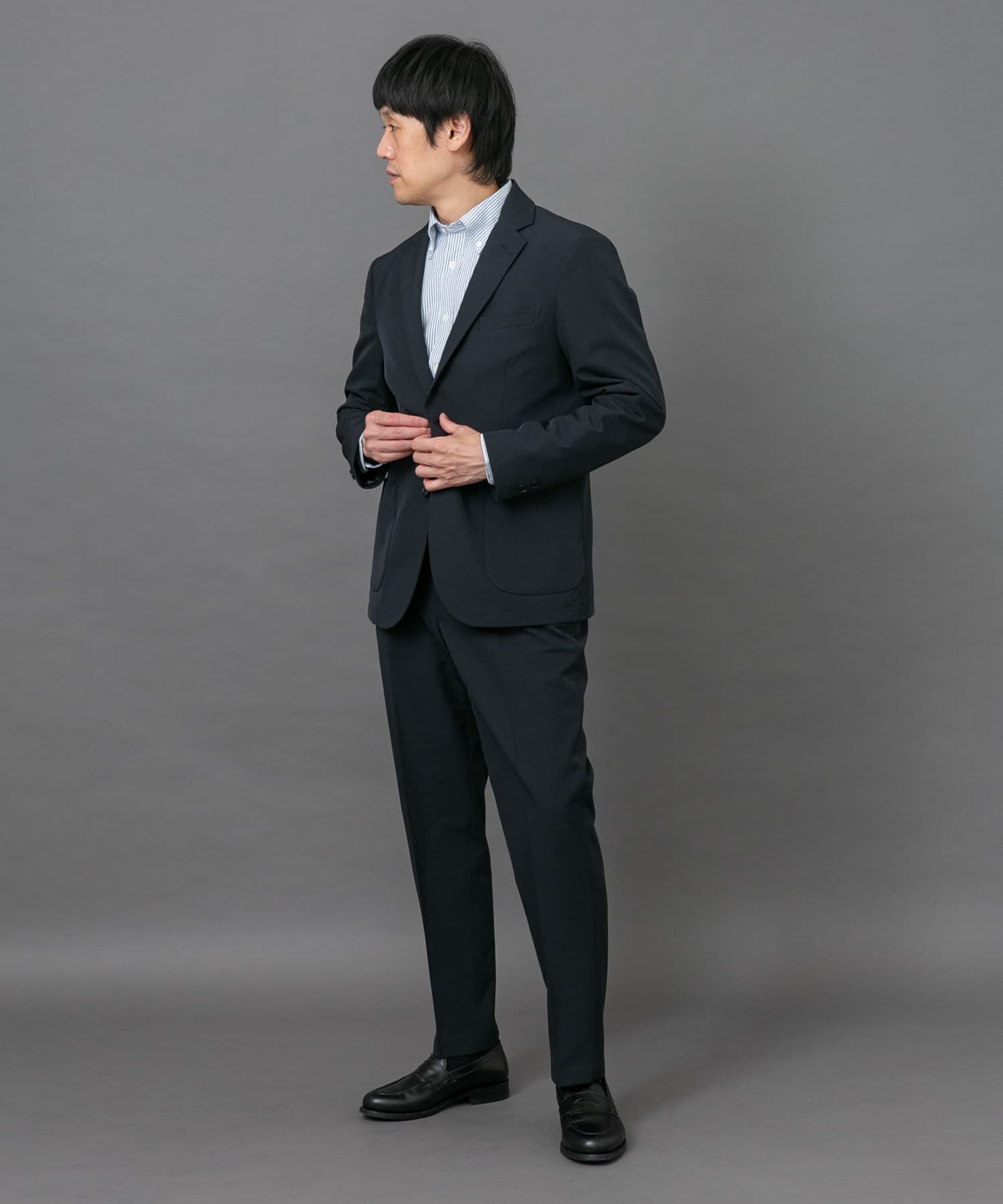 URBAN RESEARCH DOORS「LIFE STYLE TAILOR　4WAYストレッチメランジパンツ」|スラックス|