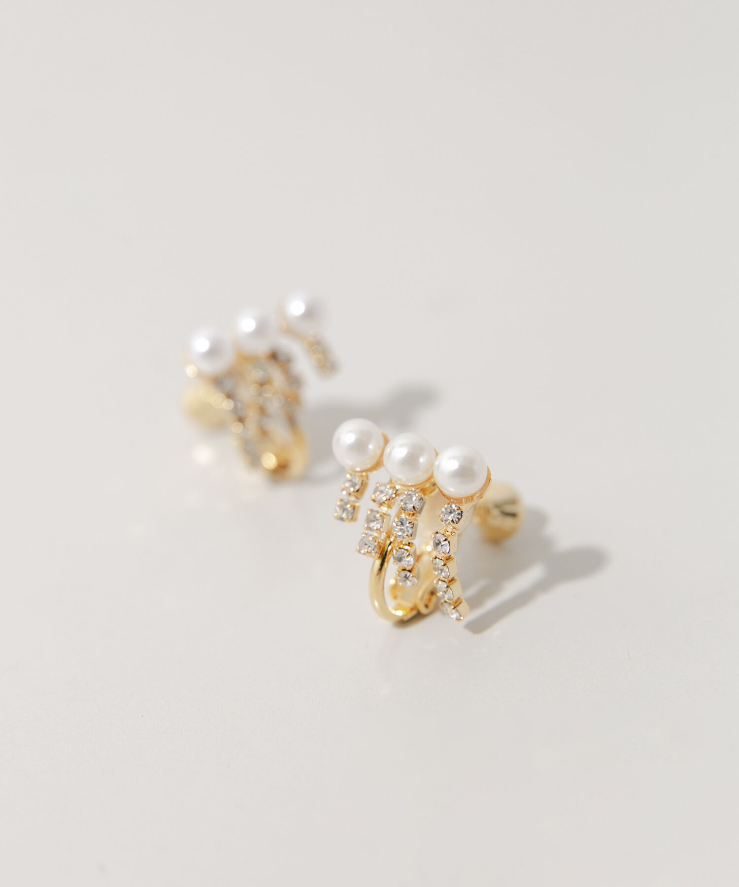 SMELLY「パールビジューフリンジイヤリング」|イヤリング|ゴールド系その他