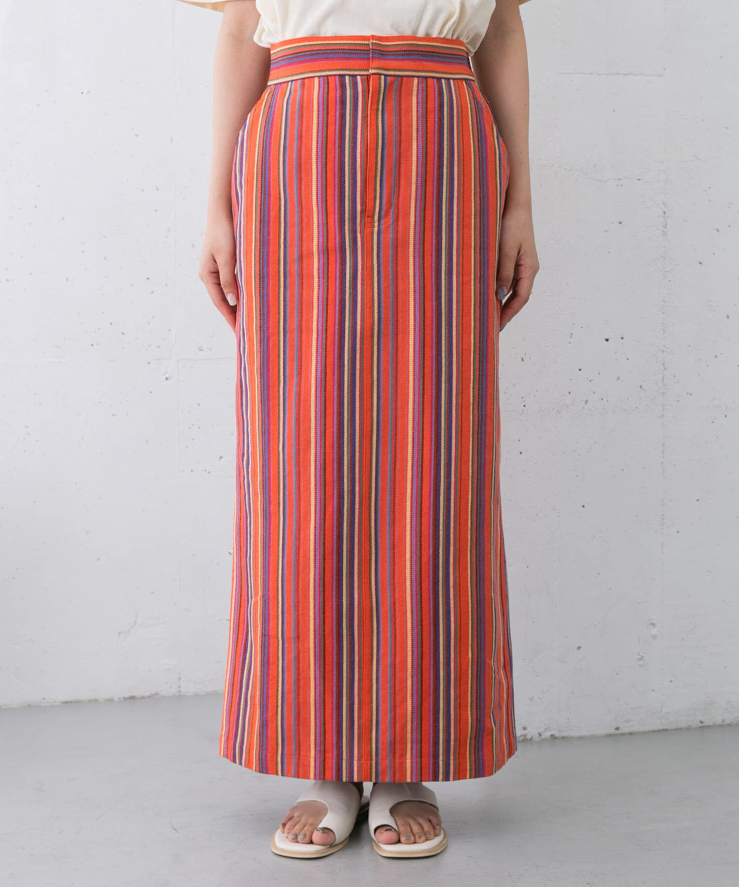  「ストライプペンシルスカート」|スカート|