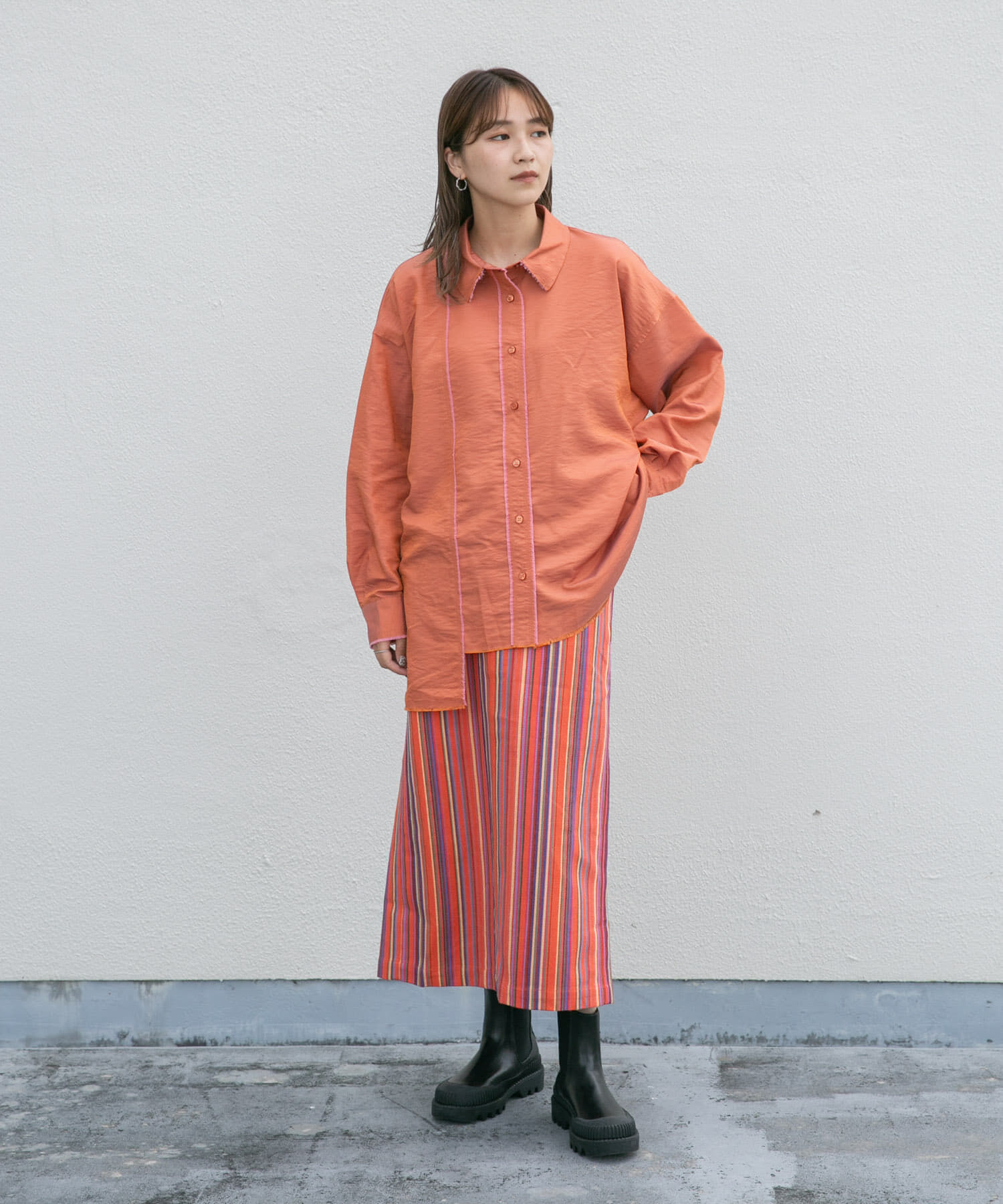  「ストライプペンシルスカート」|スカート|