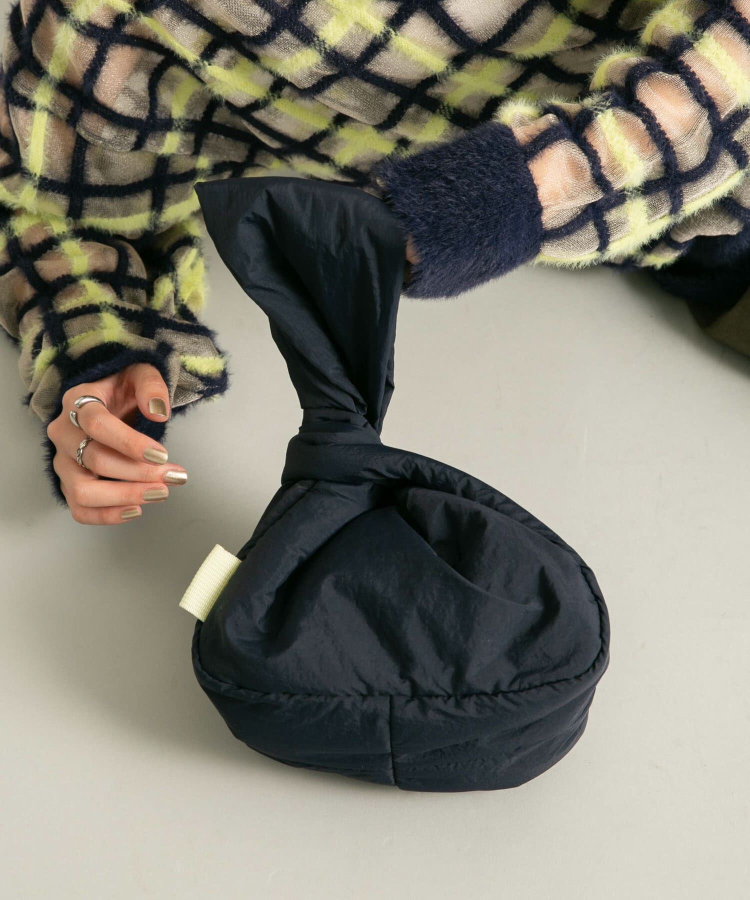  「ワンハンドルパファーナイロンBAG」|ハンドバッグ|