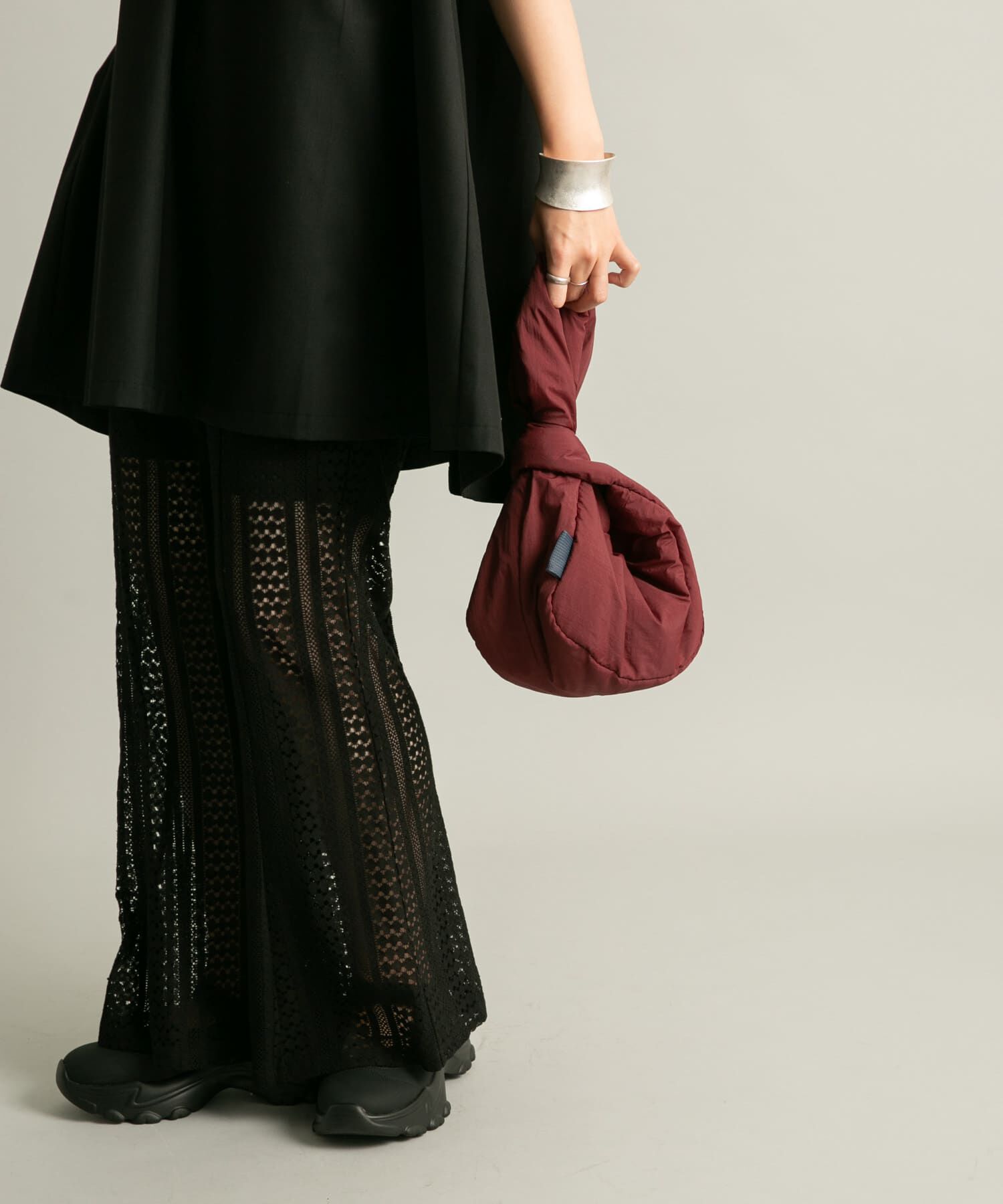  「ワンハンドルパファーナイロンBAG」|ハンドバッグ|