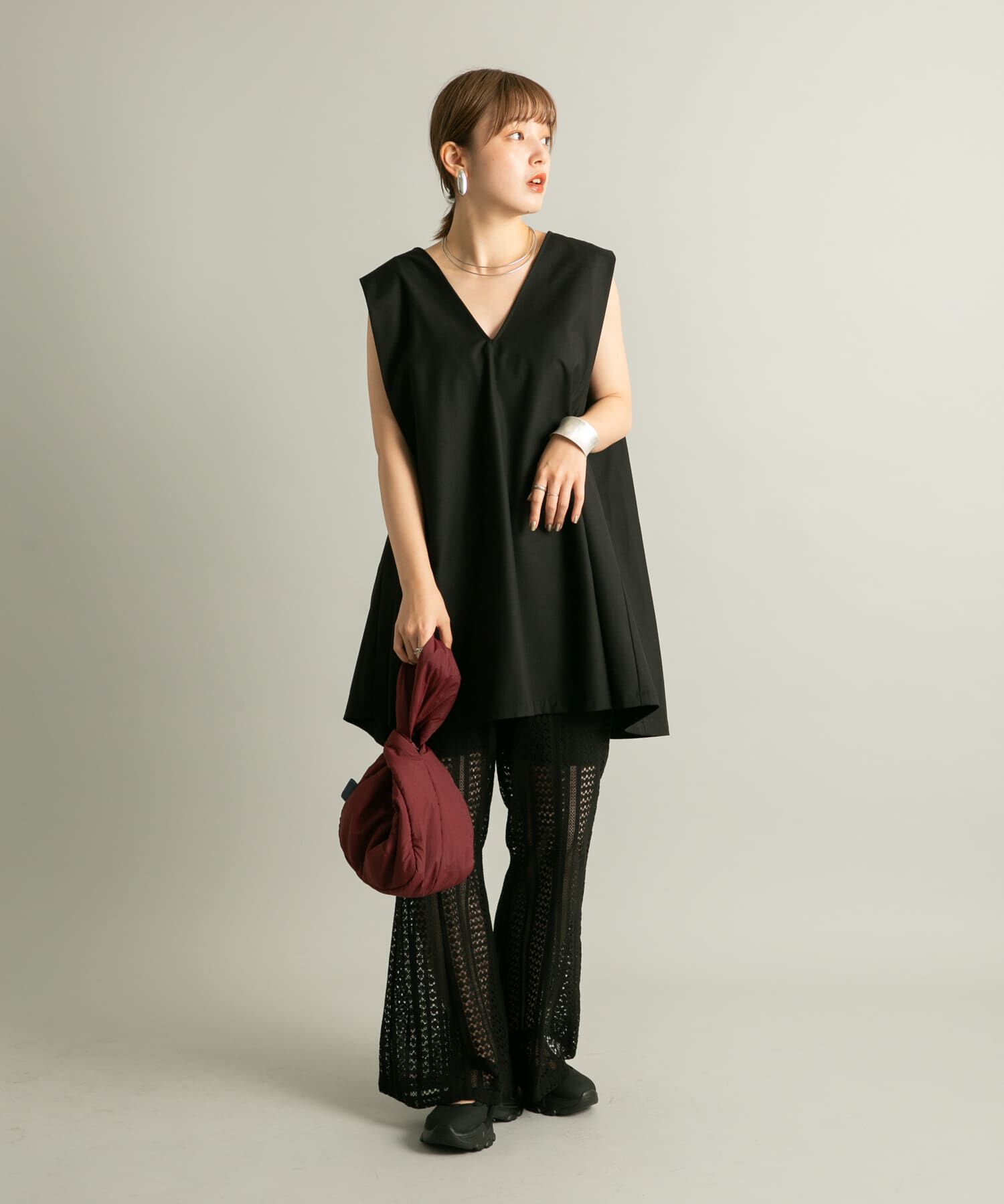  「ワンハンドルパファーナイロンBAG」|ハンドバッグ|