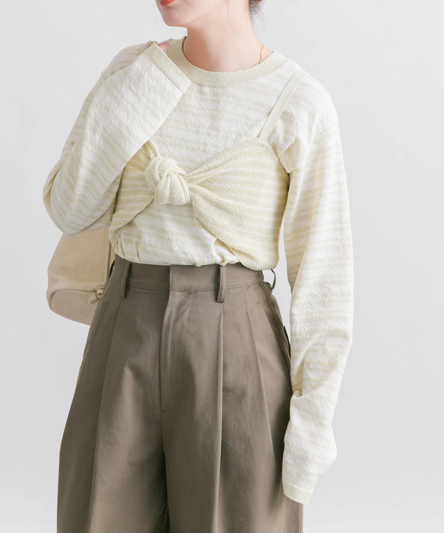  「ビスチェSETボーダーニット」|ニット・セーター|