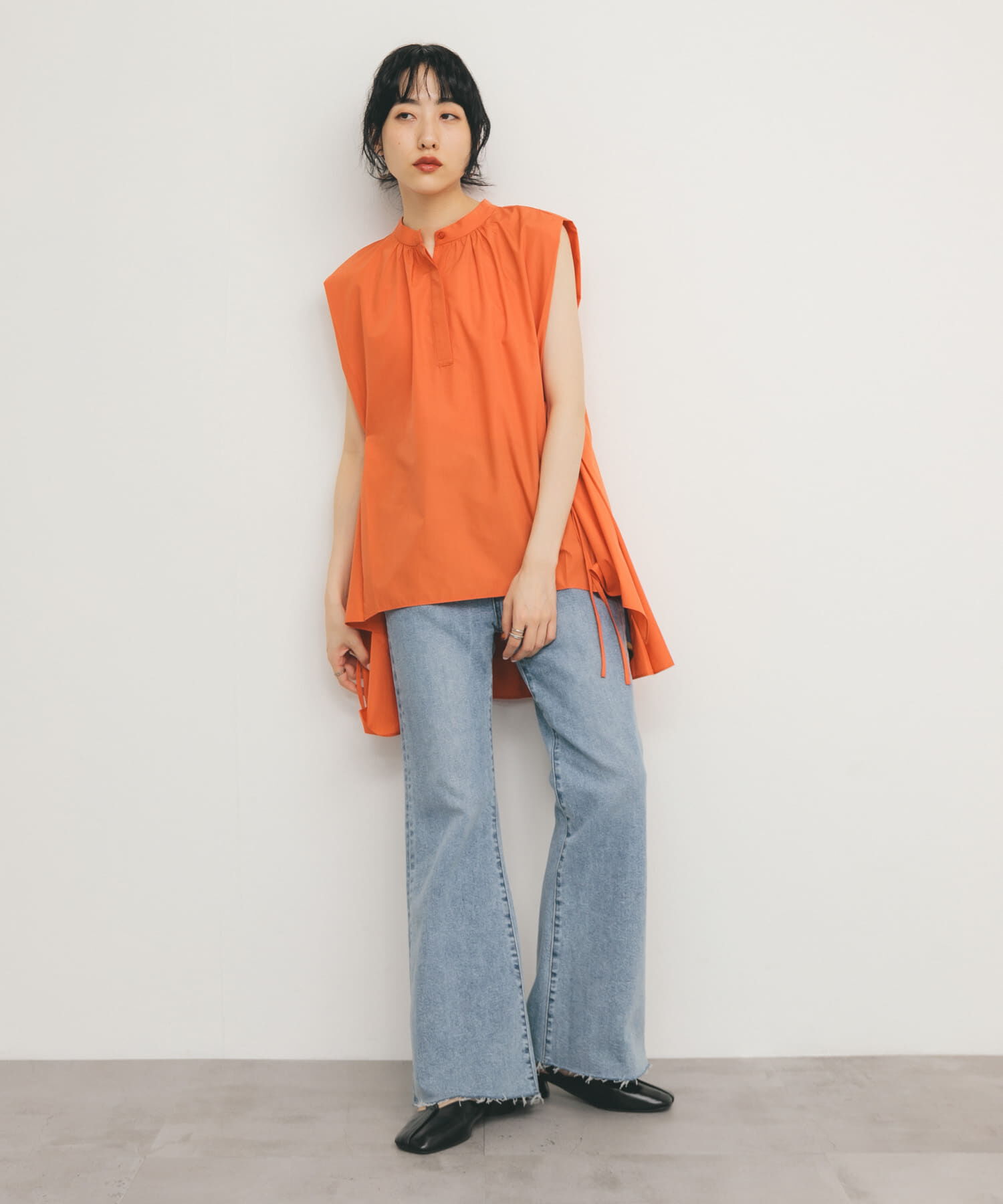  「BACKボリュームギャザーブラウス」|シャツ・ブラウス|