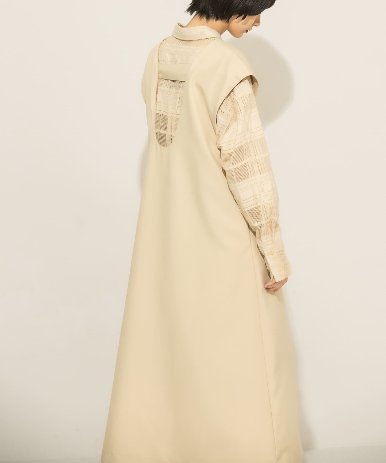  「Uネック2WAYジャンパースカート」|ワンピース|