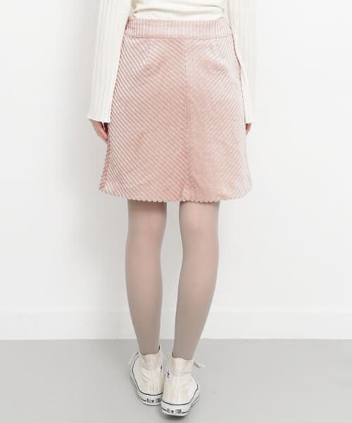  「ワイドコーデュロイミニスカート&there4;」|スカート|
