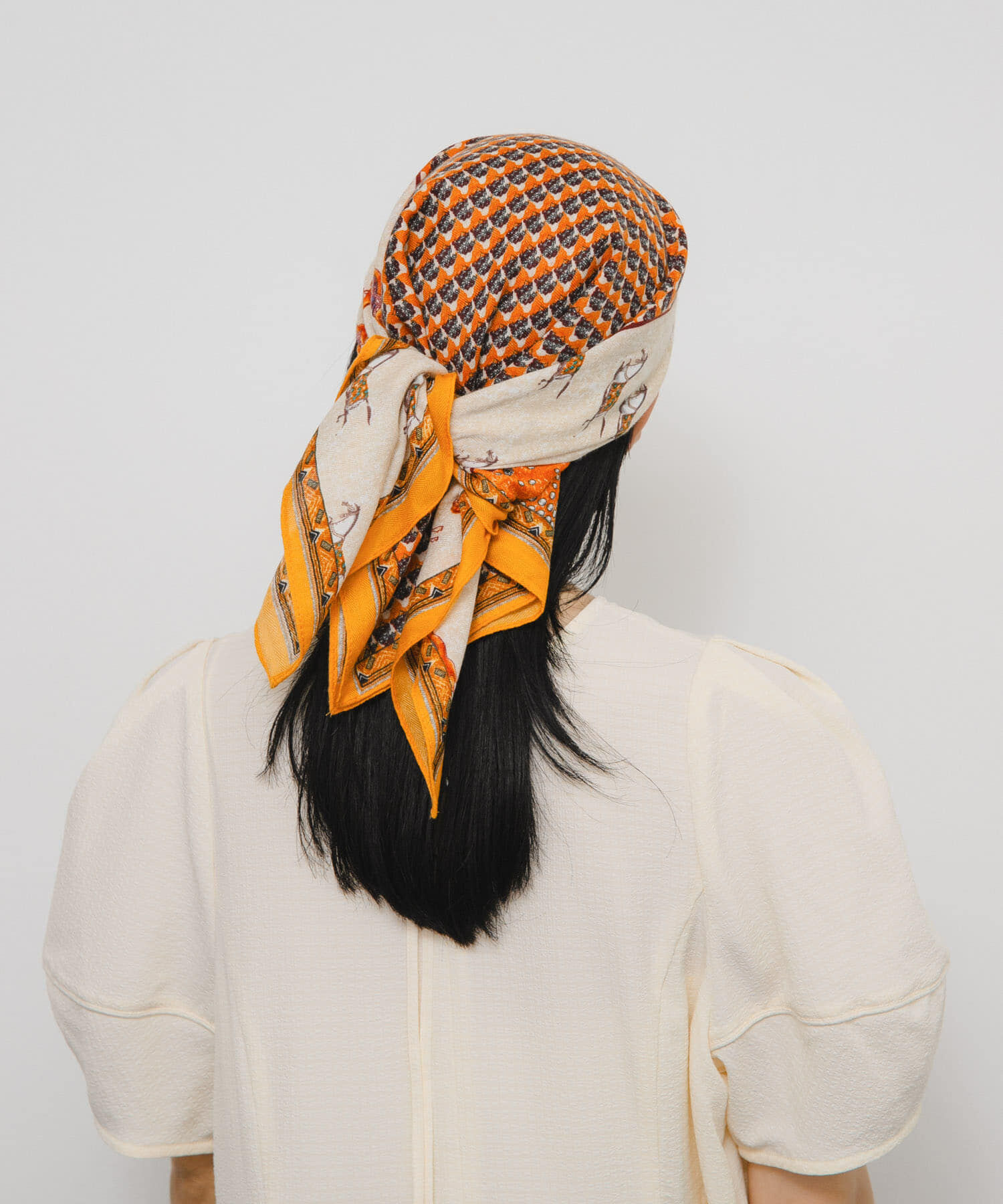  「ホースデザインビッグスカーフ」|バンダナ・スカーフ|