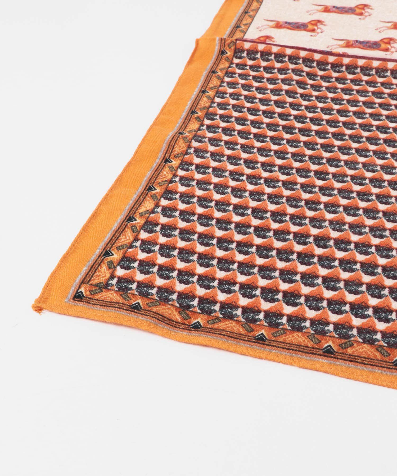  「ホースデザインビッグスカーフ」|バンダナ・スカーフ|