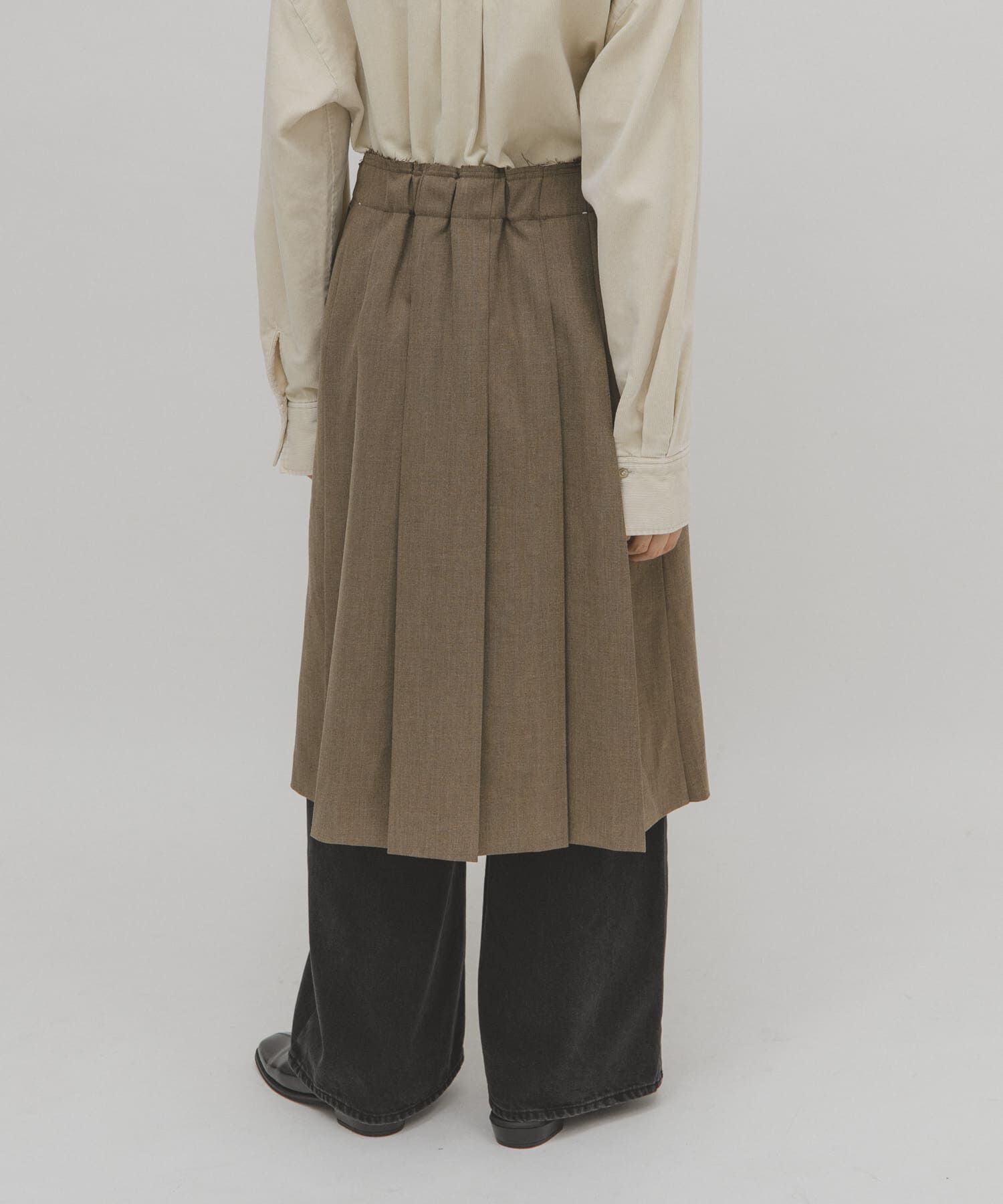  「プリーツミディスカート」|スカート|