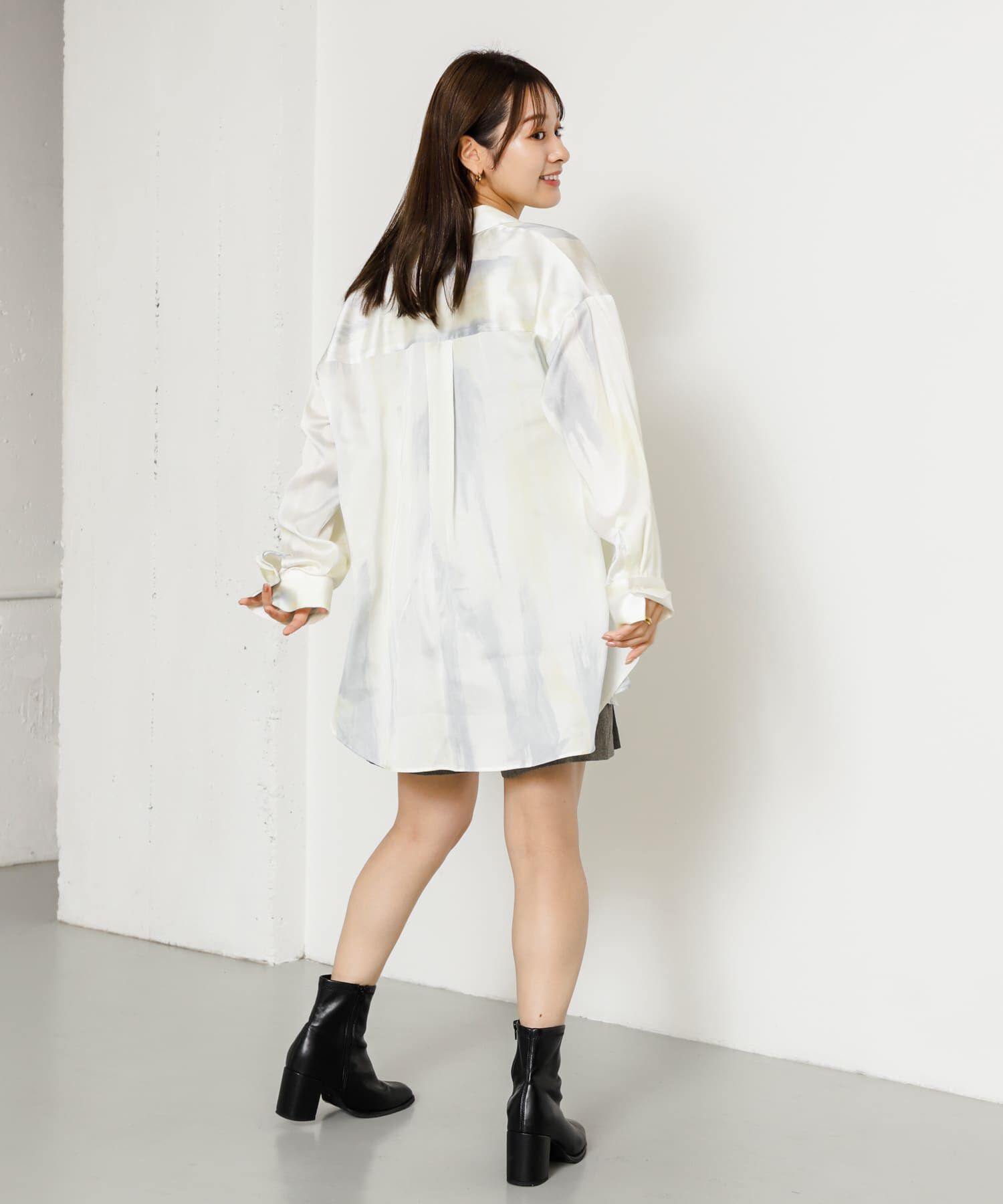 SENSE OF PLACE by URBAN RESEARCH「サテンルーズシャツ」|シャツ・ブラウス|