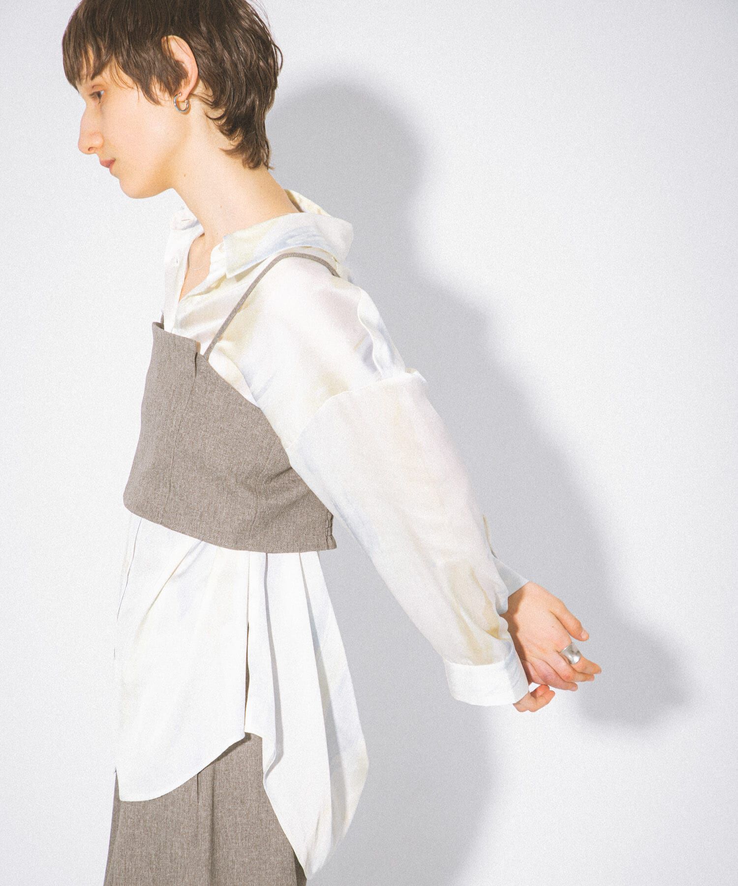 SENSE OF PLACE by URBAN RESEARCH「サテンルーズシャツ」|シャツ・ブラウス|