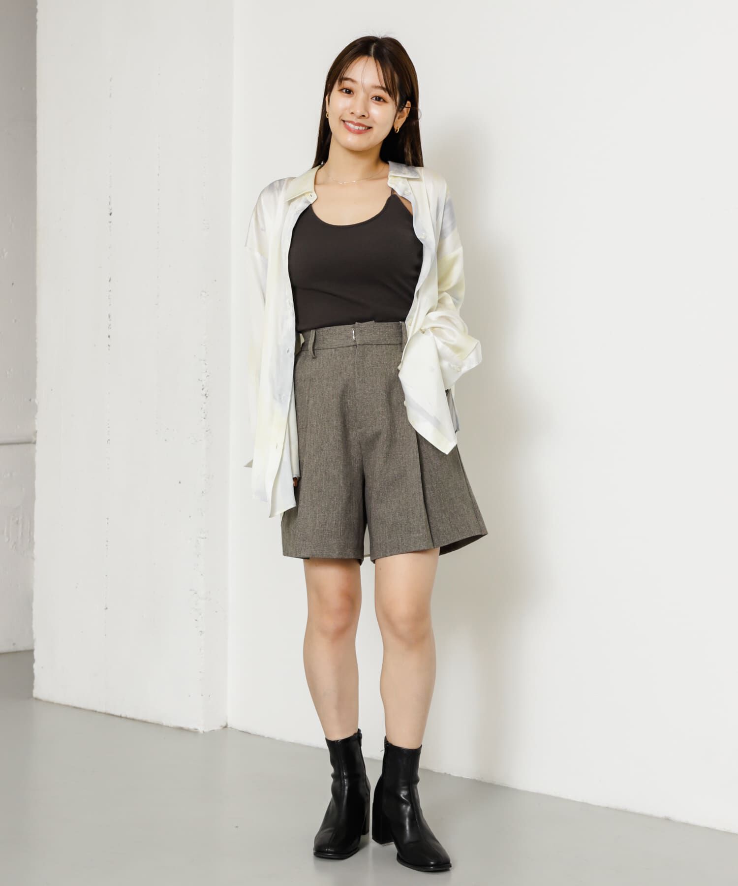 SENSE OF PLACE by URBAN RESEARCH「サテンルーズシャツ」|シャツ・ブラウス|