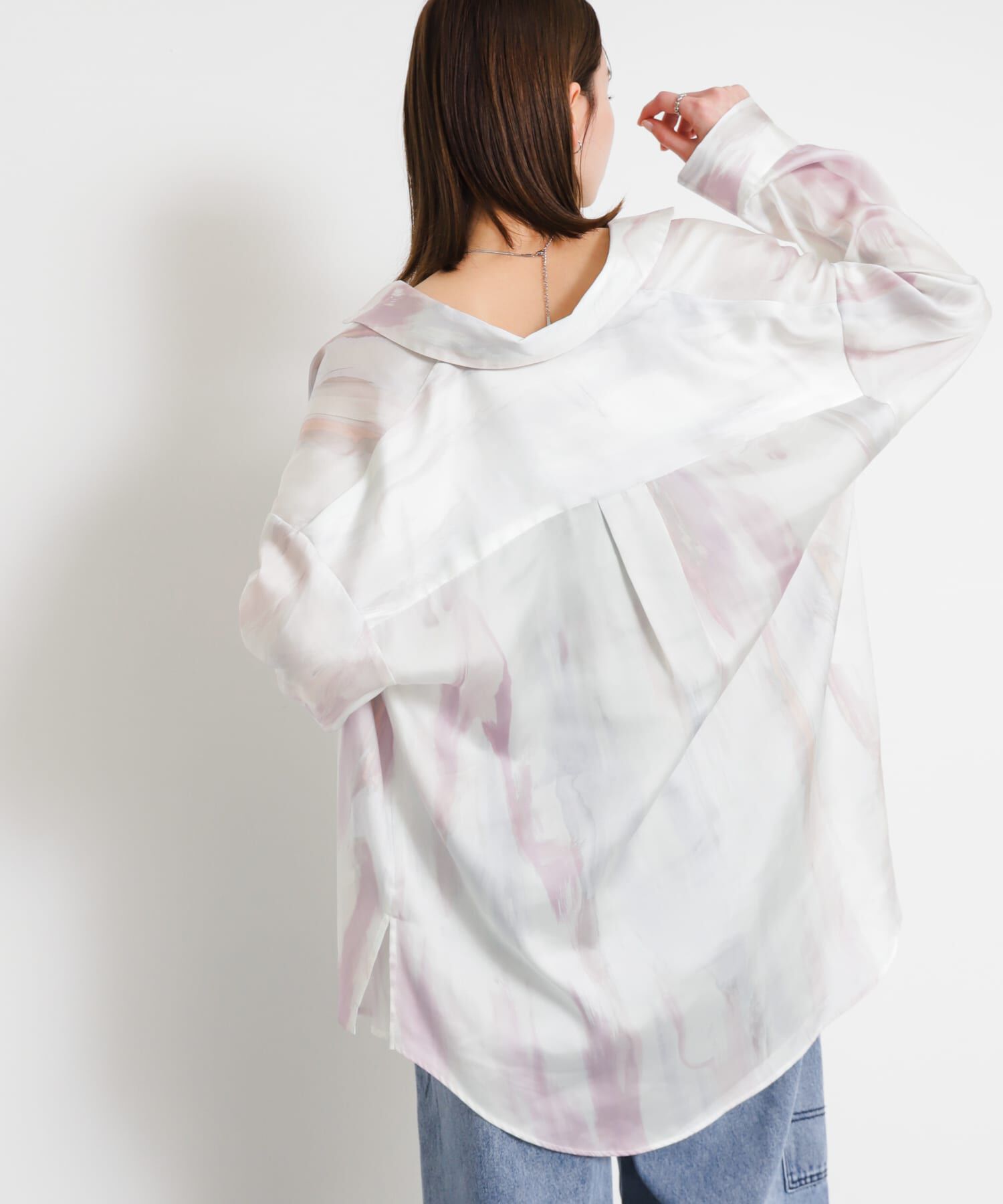 SENSE OF PLACE by URBAN RESEARCH「サテンルーズシャツ」|シャツ・ブラウス|