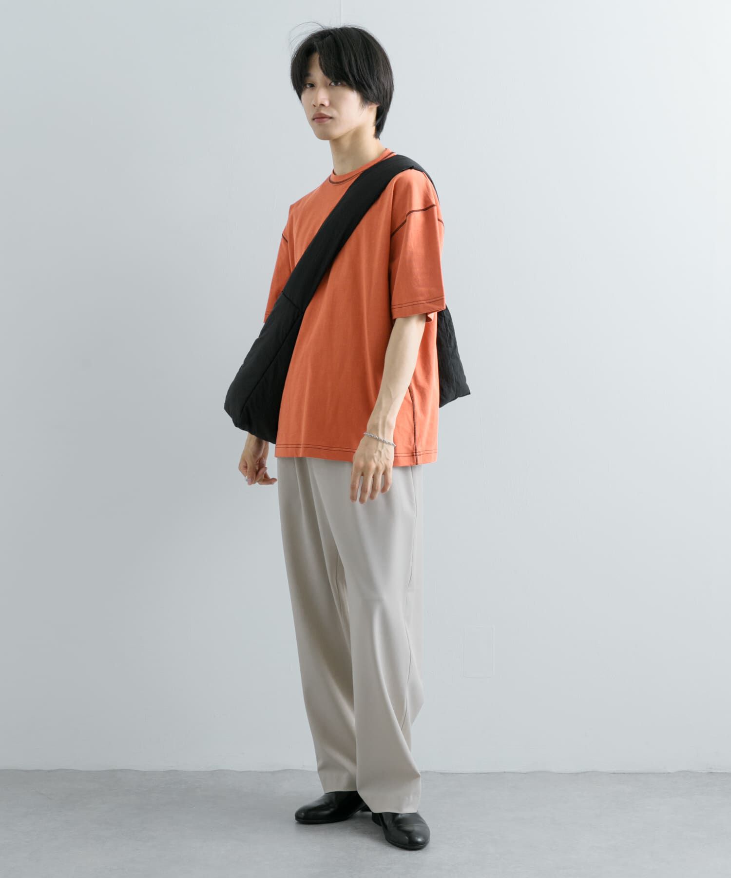 SENSE OF PLACE by URBAN RESEARCH「『ユニセックス』ハイショクステッチデザインT(5分袖)」|Tシャツ・カットソー|