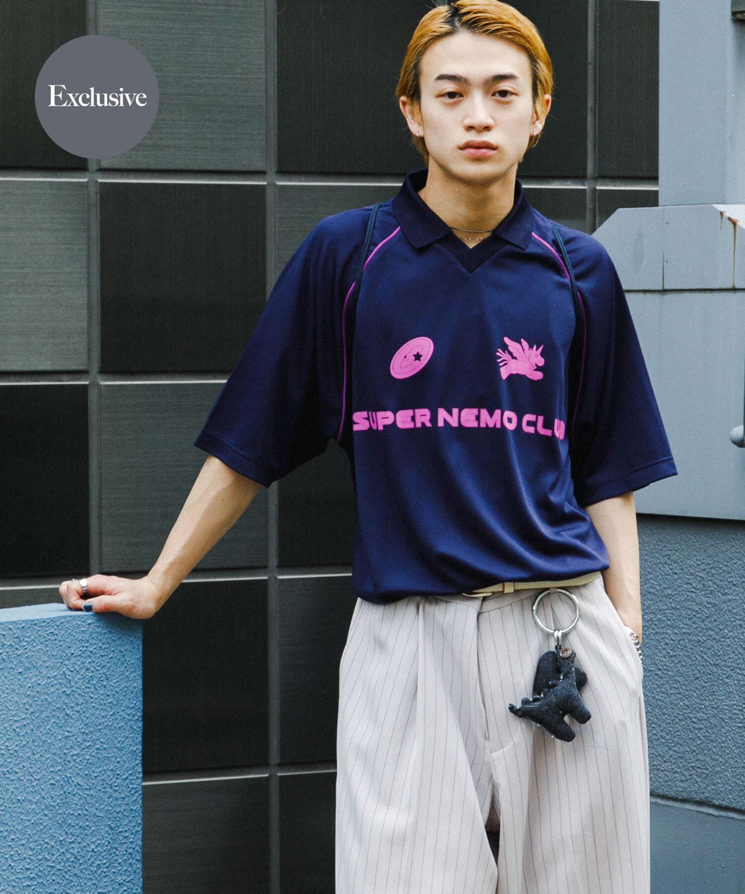 SENSE OF PLACE by URBAN RESEARCH「『別注』SHUHEI KOKI&times;SENSE OF PLACE　ゲームシャツ」|Tシャツ・カットソー|ネイビー