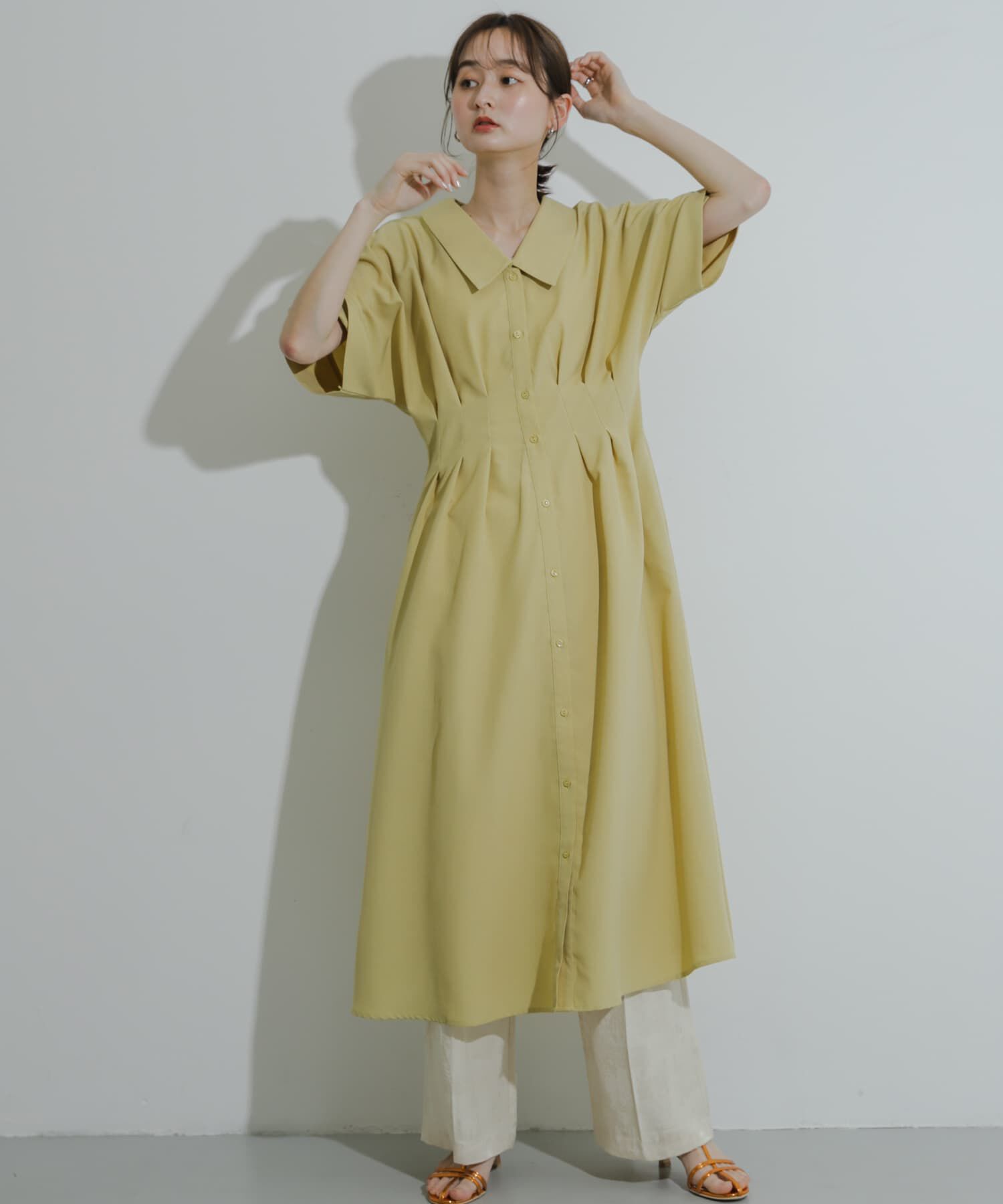 SENSE OF PLACE by URBAN RESEARCH「ウエストタックシャツワンピース」|ワンピース|