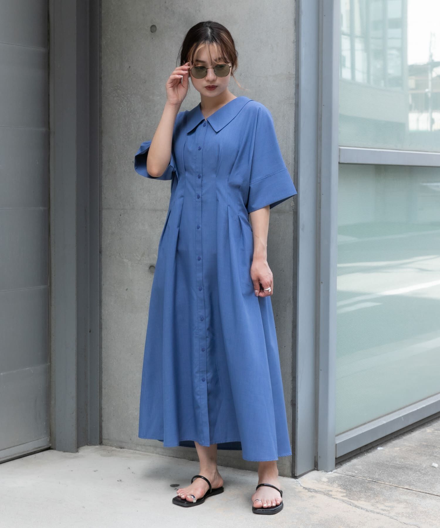 SENSE OF PLACE by URBAN RESEARCH「ウエストタックシャツワンピース」|ワンピース|