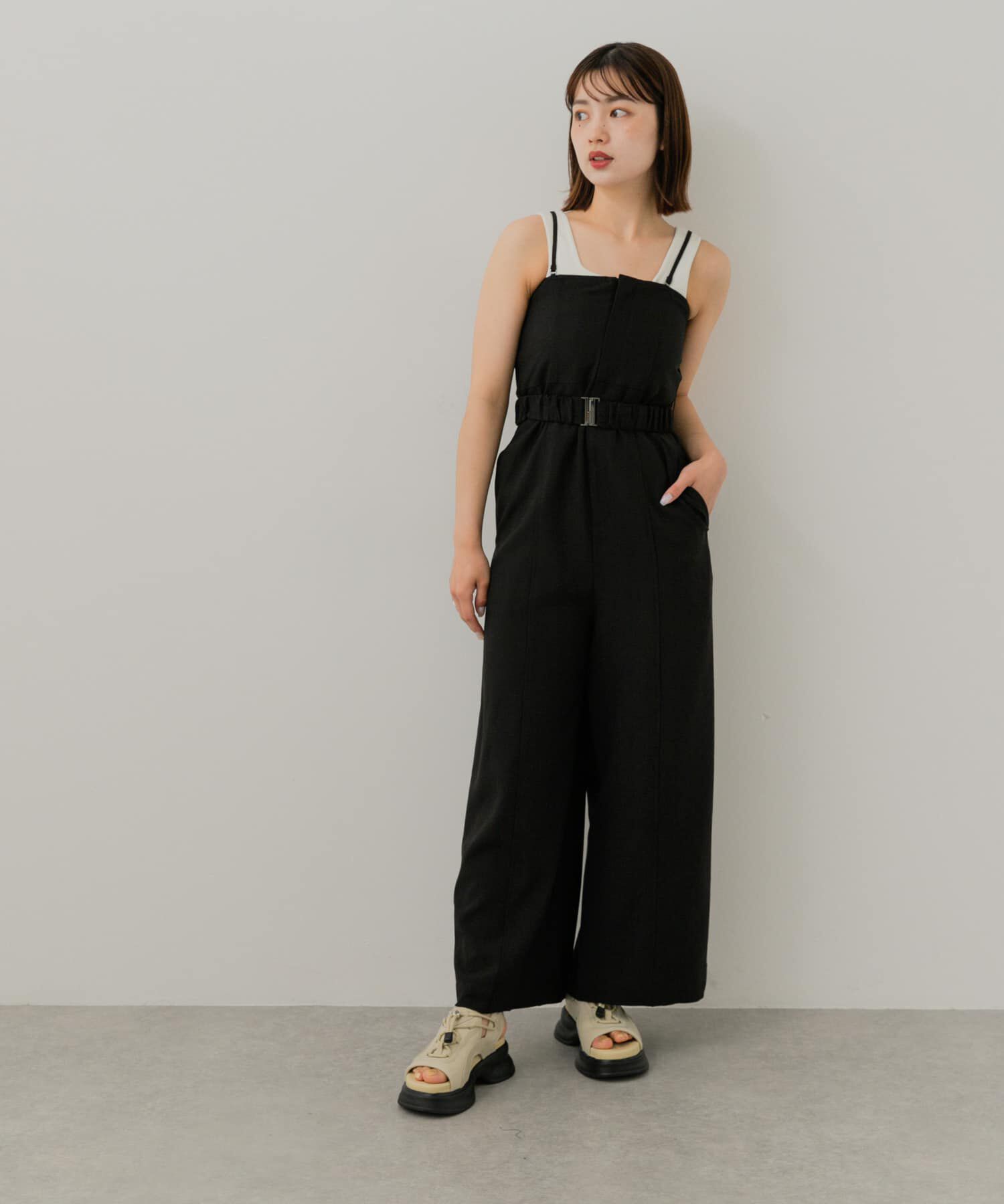 SENSE OF PLACE by URBAN RESEARCH「ストラップツキベルトベアパンツ」|スカート|