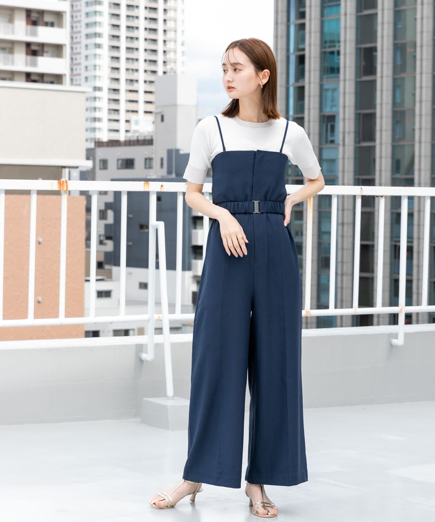 SENSE OF PLACE by URBAN RESEARCH「ストラップツキベルトベアパンツ」|スカート|