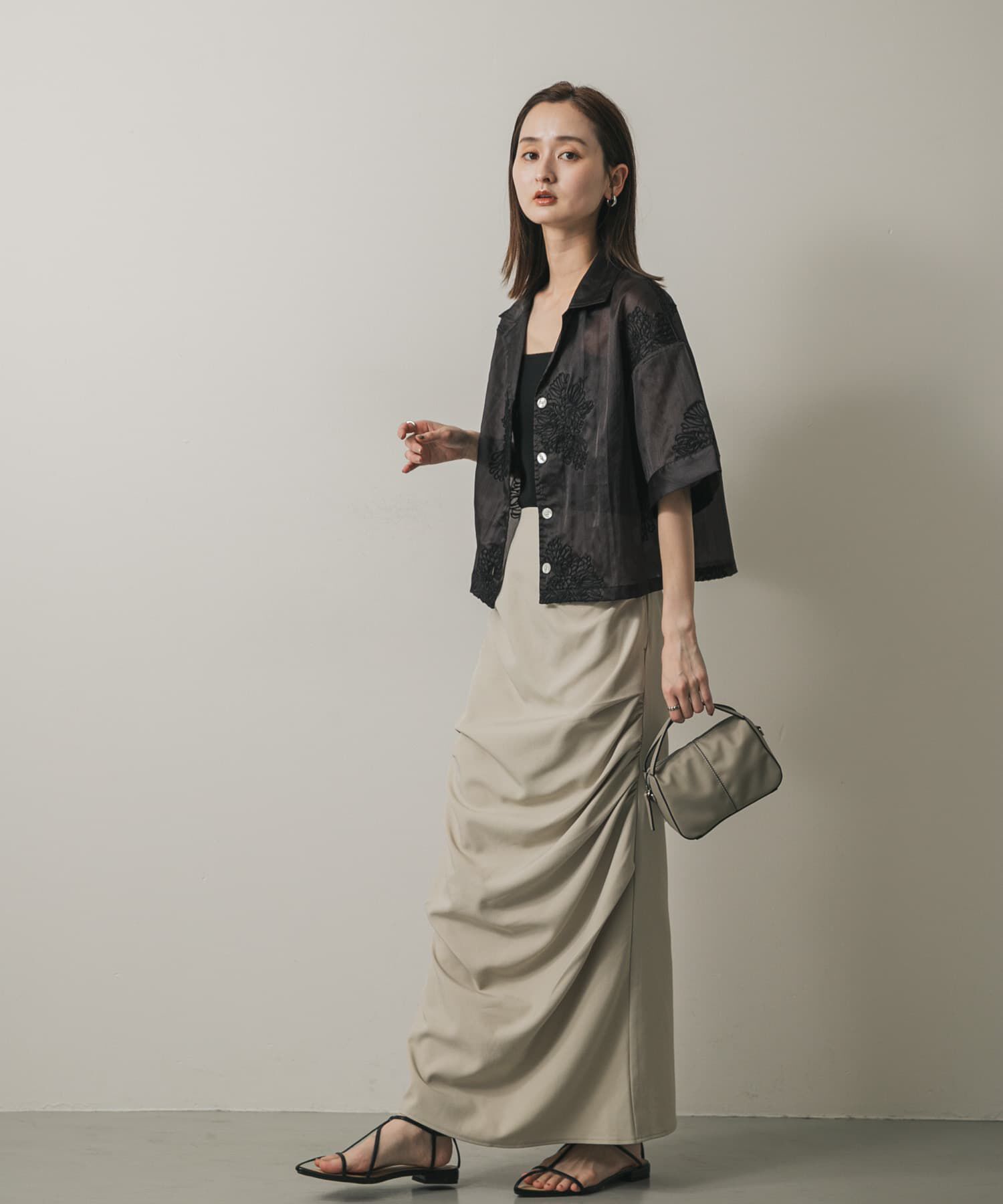 SENSE OF PLACE by URBAN RESEARCH「『防汚』2WAYセンターシームプチショルダーバッグ」|ハンドバッグ|