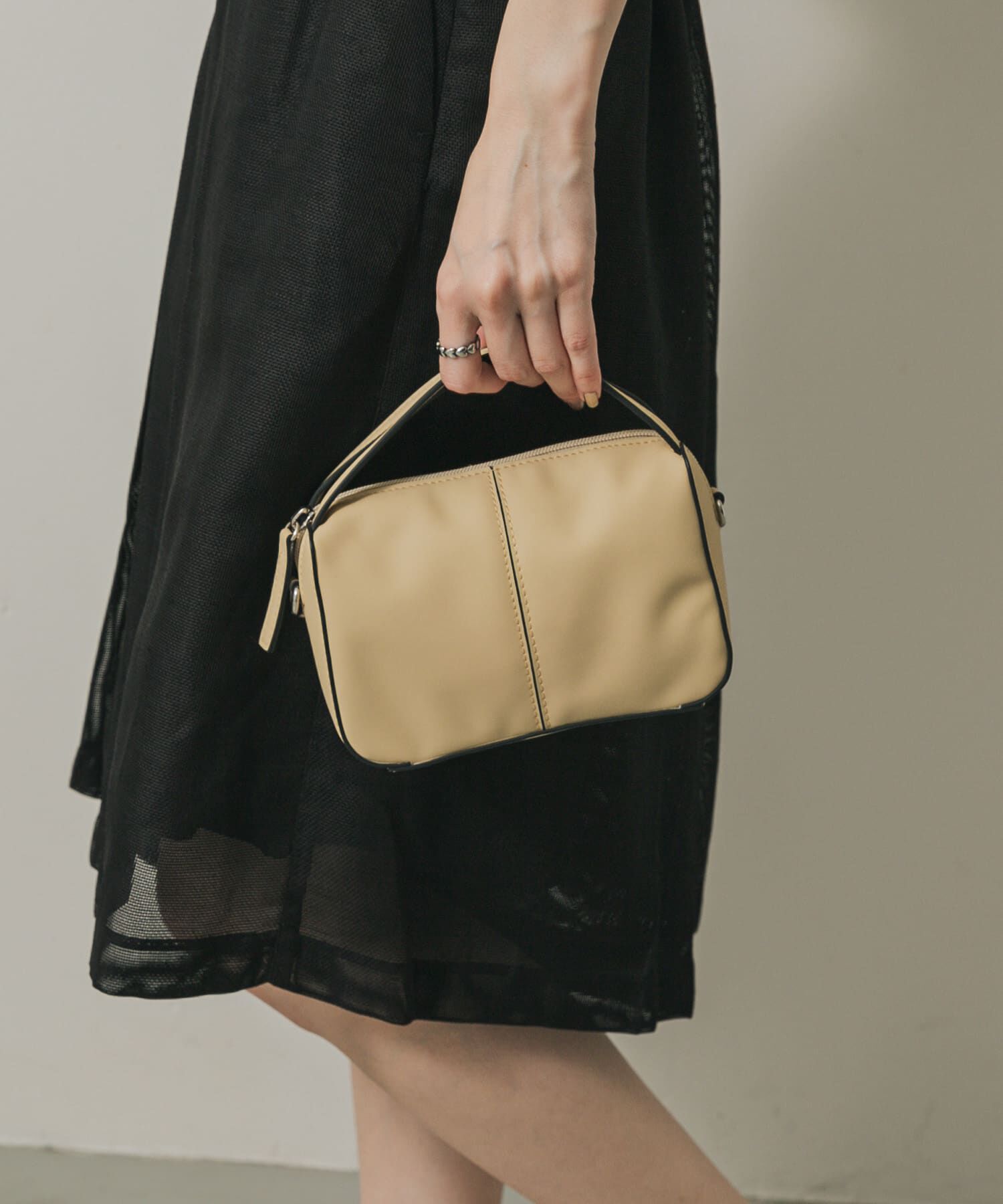 SENSE OF PLACE by URBAN RESEARCH「『防汚』2WAYセンターシームプチショルダーバッグ」|ハンドバッグ|