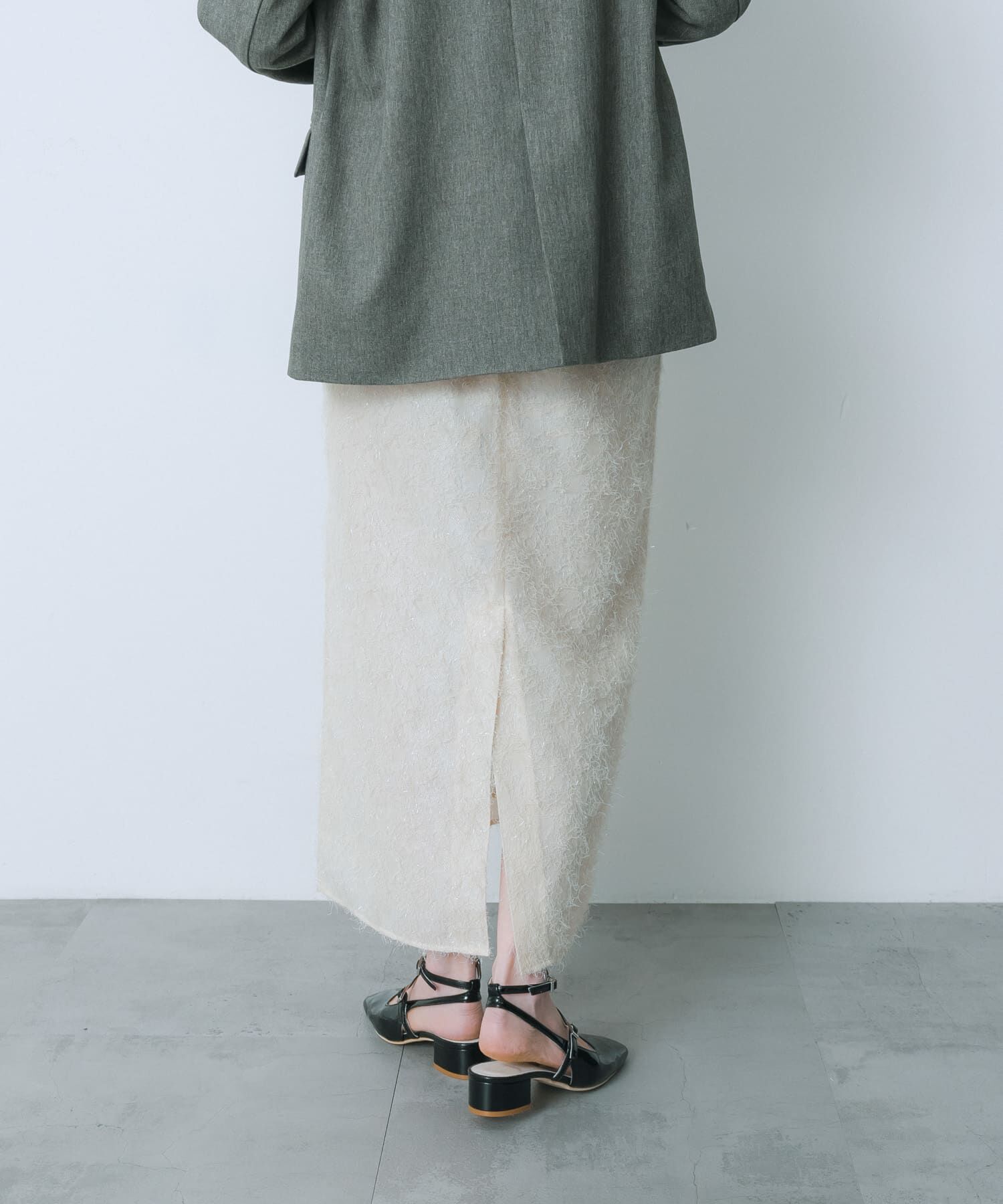 SENSE OF PLACE by URBAN RESEARCH「ジャガードフリンジスカート」|スカート|