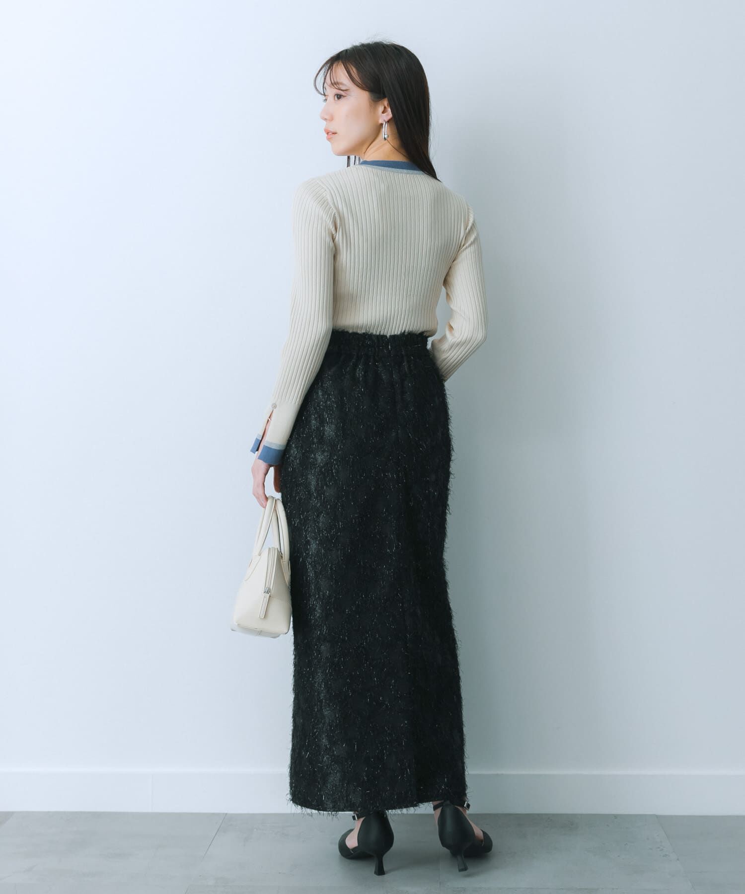 SENSE OF PLACE by URBAN RESEARCH「ジャガードフリンジスカート」|スカート|