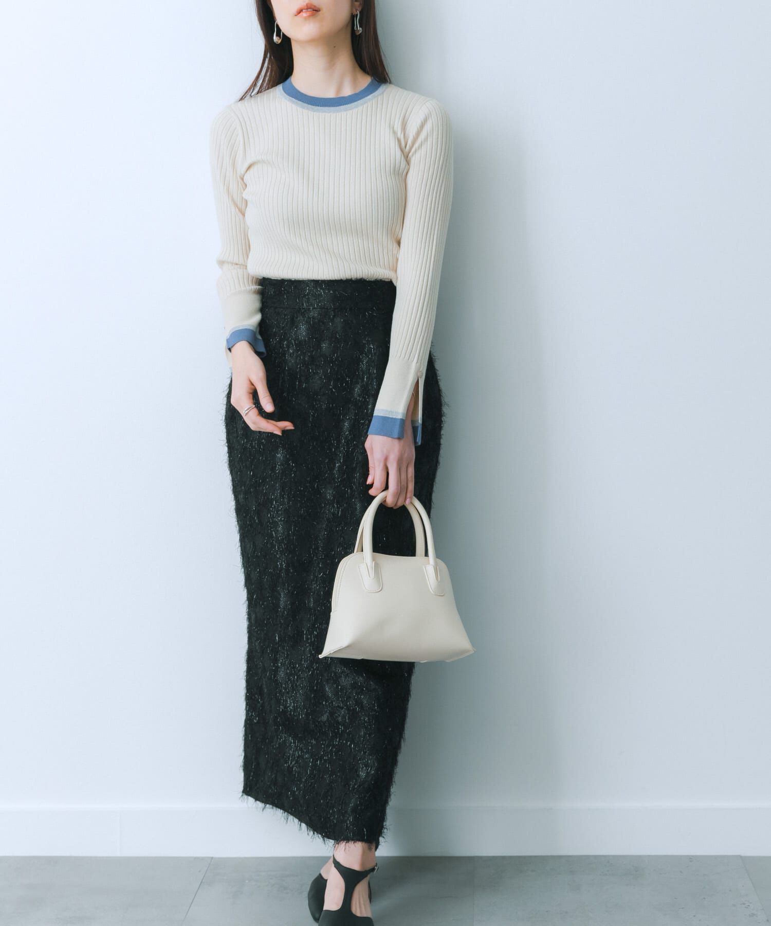 SENSE OF PLACE by URBAN RESEARCH「ジャガードフリンジスカート」|スカート|