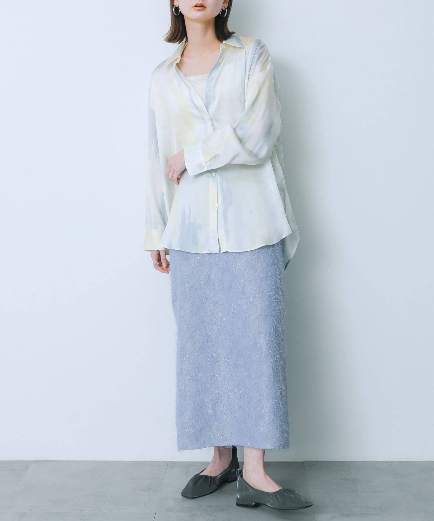 SENSE OF PLACE by URBAN RESEARCH「ジャガードフリンジスカート」|スカート|