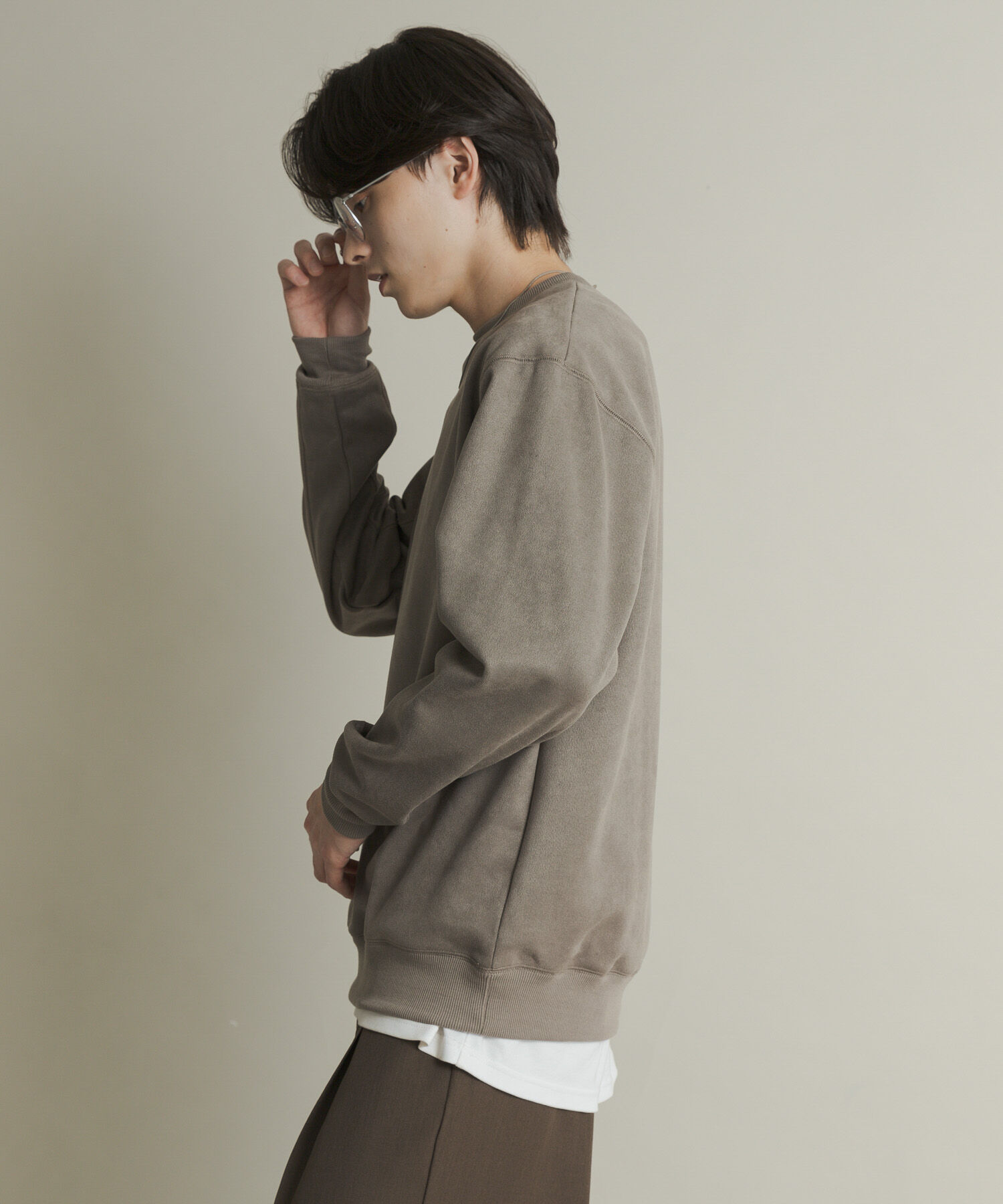 SENSE OF PLACE by URBAN RESEARCH「フェイクスエードクルーネックスウェット」|スウェット・ジャージ|