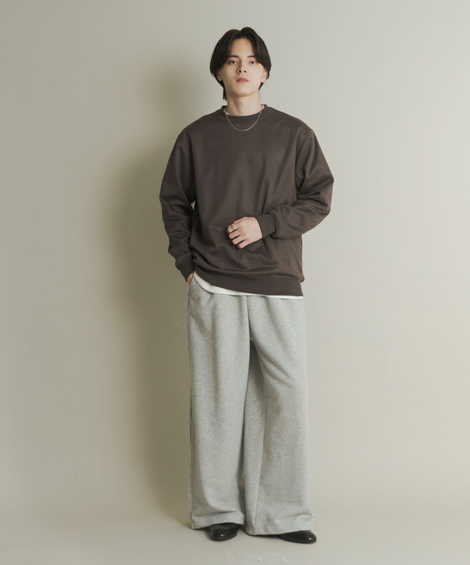 SENSE OF PLACE by URBAN RESEARCH「フェイクスエードクルーネックスウェット」|スウェット・ジャージ|